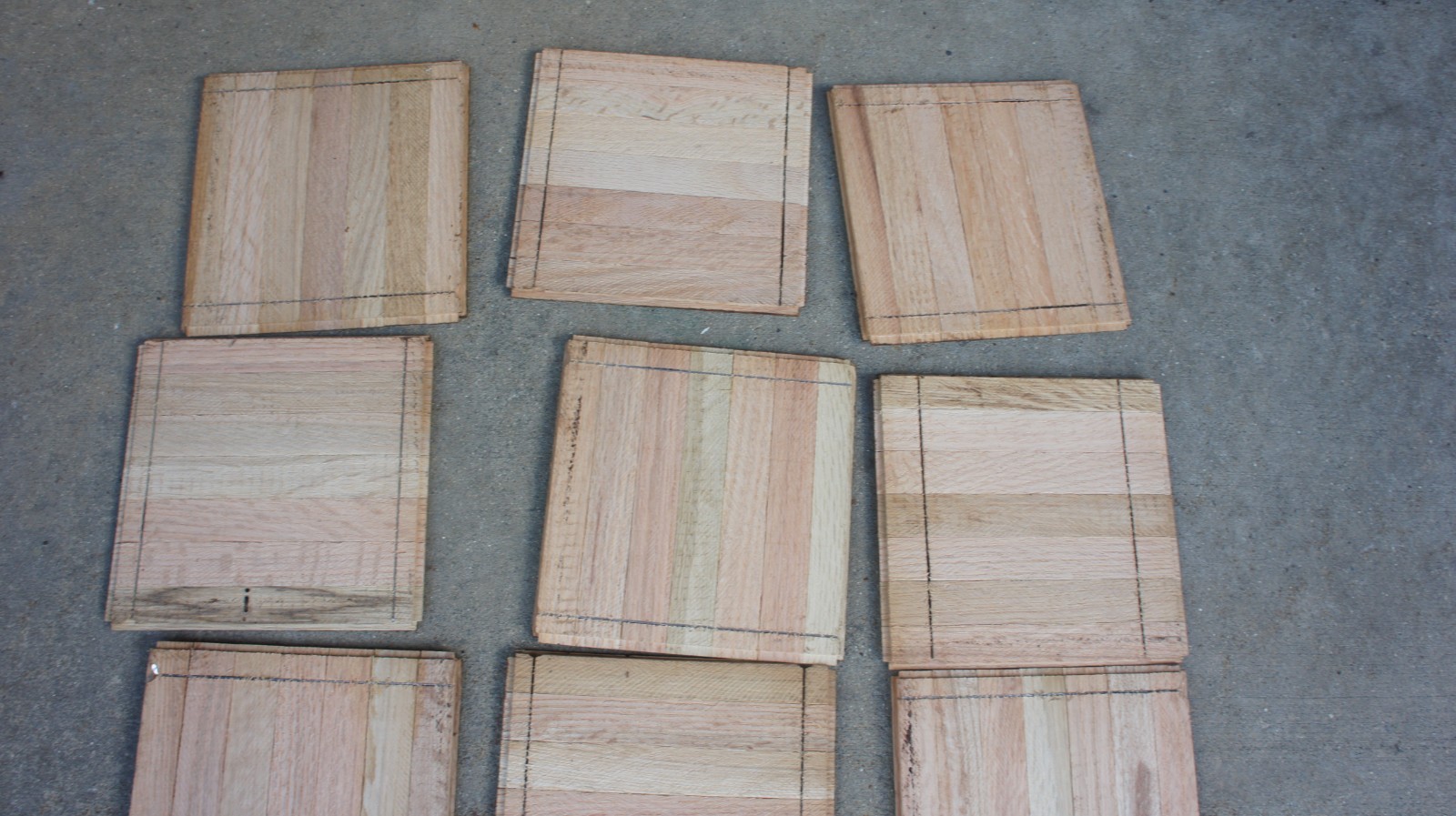 Parquet Flooring 6″x6″x5/16″ Solid Oak COLOR TILE HONEY CLASSIC 12 pcs New USA