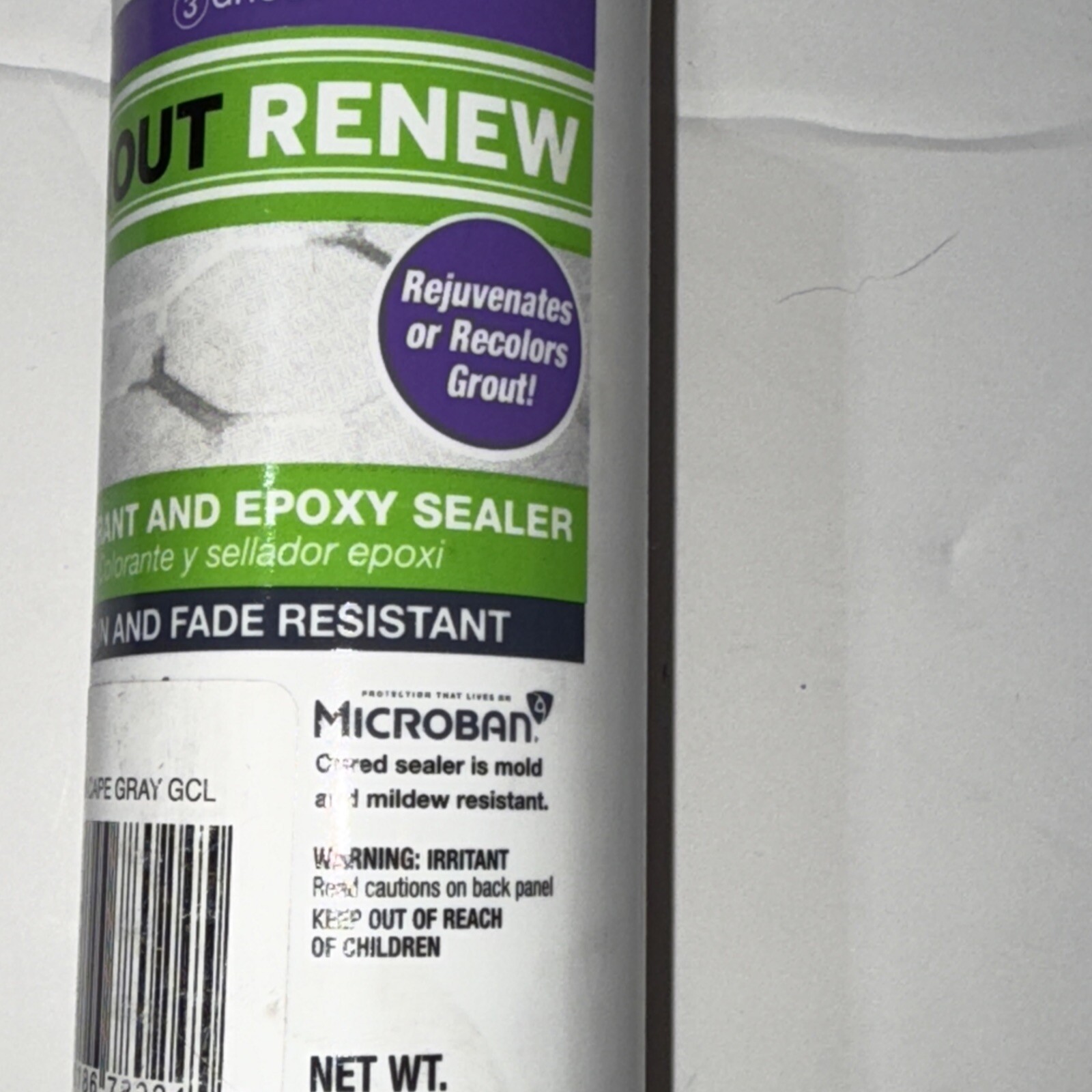 Grout Renew Colorant & Epoxy Sealer 8 fl oz, 546 CAPE GRAY GCL Free Shipping