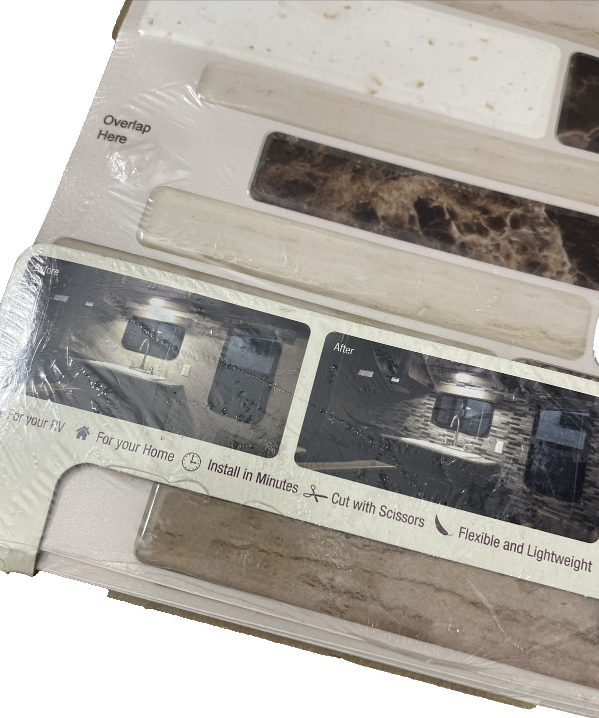 Peel And Stick Multi Pack Of 5 Tiles-Brand New-SHIPS N 24 HOURS