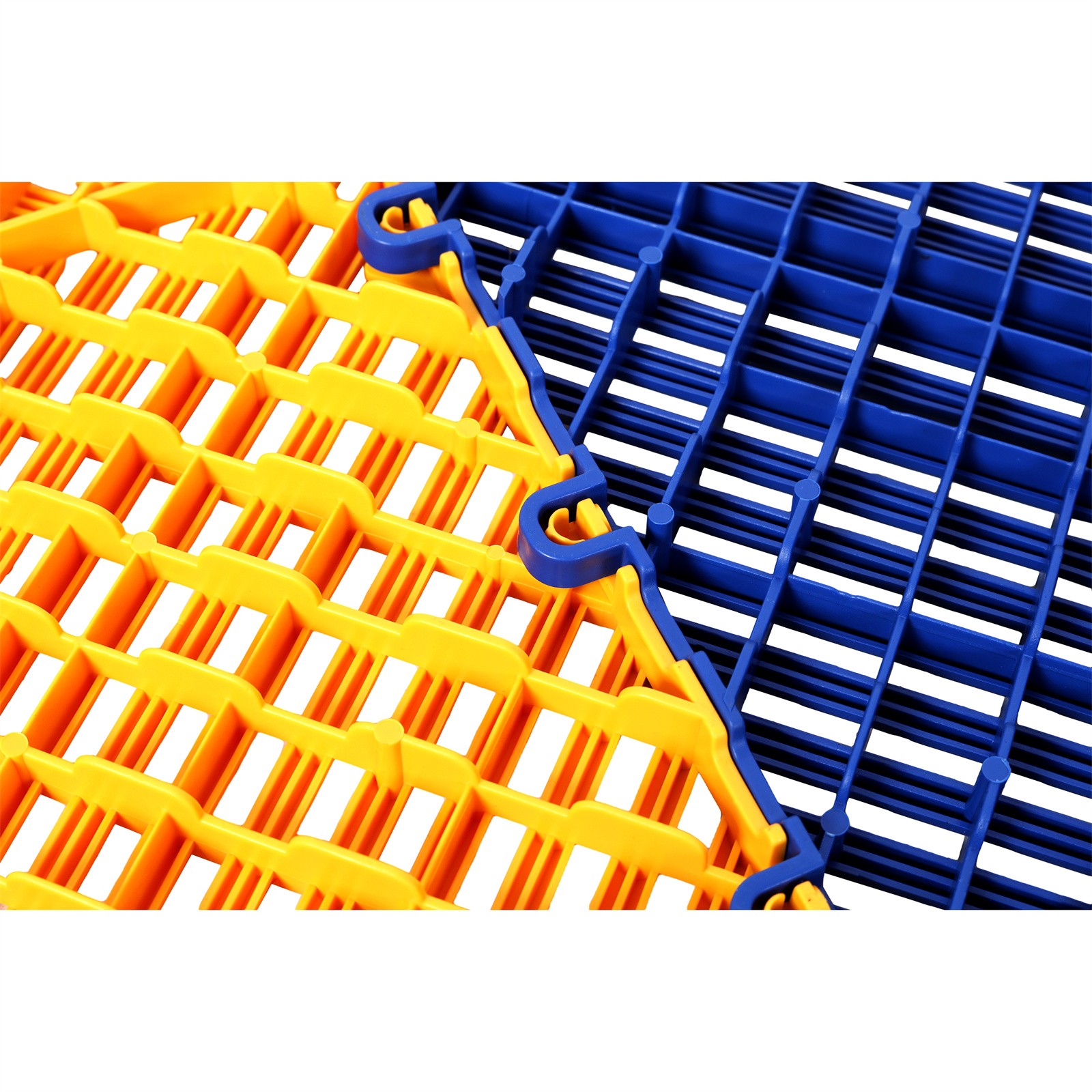 25pcs 15.6×15.6″ Plastic Interlocking Modular Garage Flooring Tile Drainage Tile