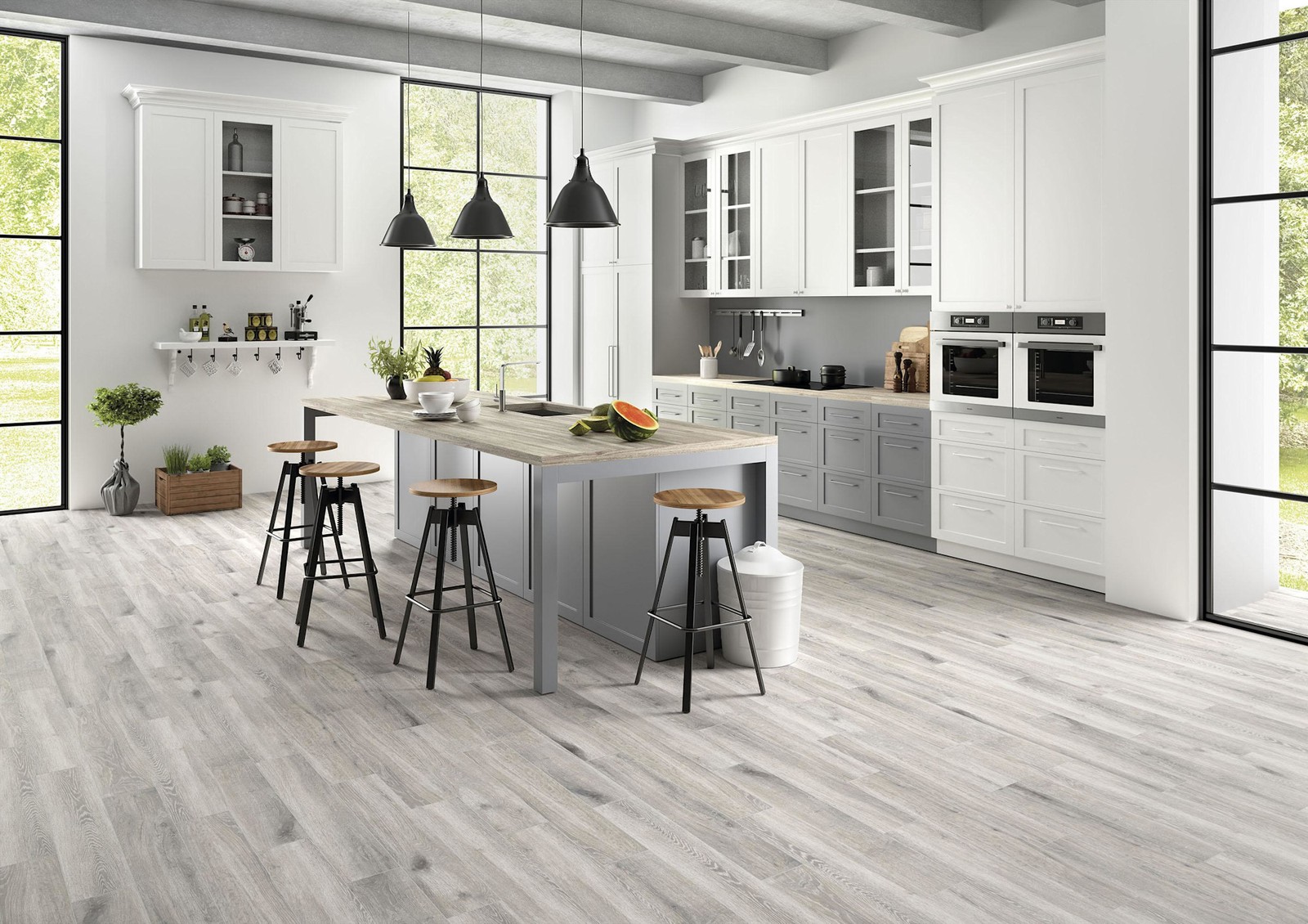 Ackland AKNPTCAM6X36M-PL Camila – 6″ x 36″ Porcelain Wood Look – Noire