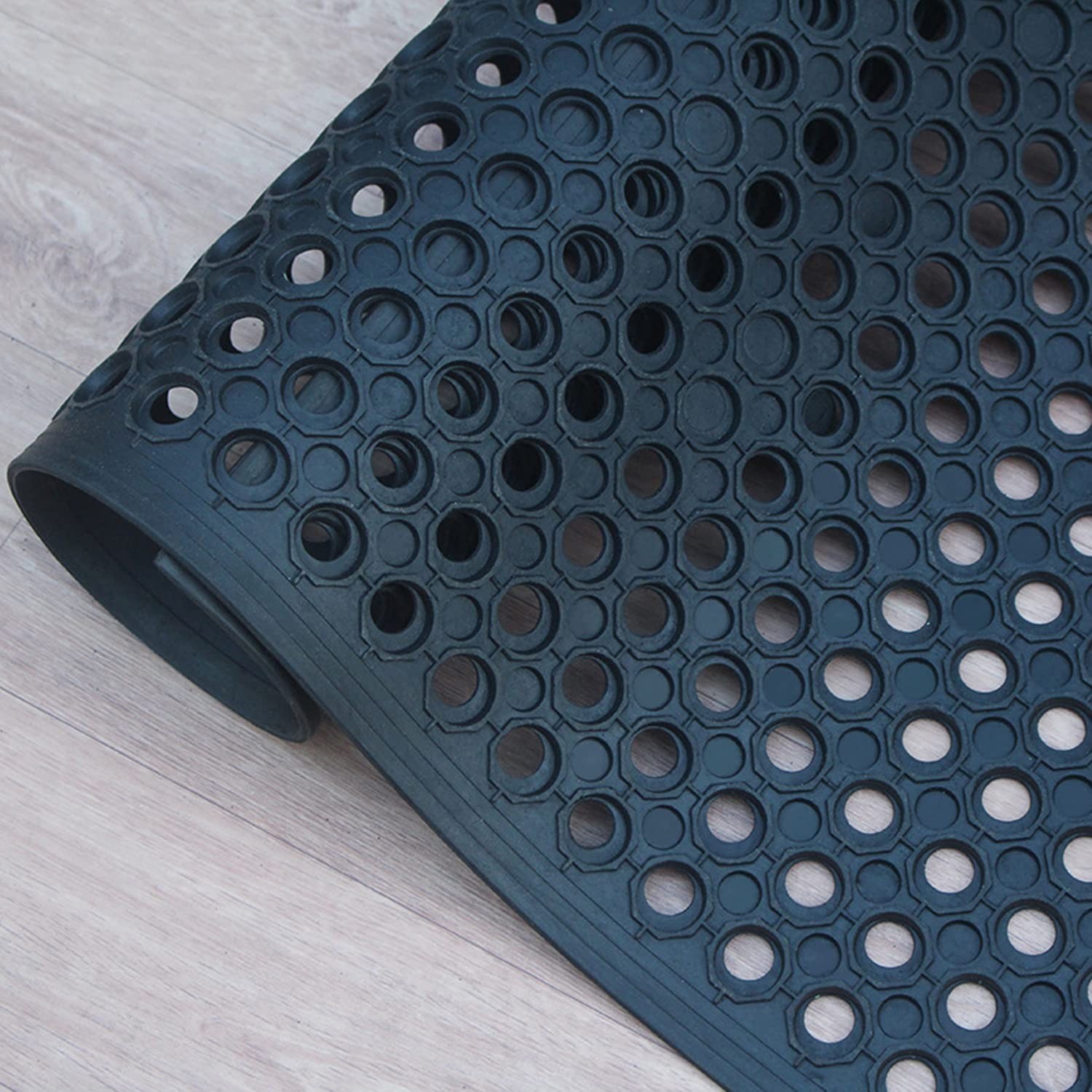 3x5FT Rubber Floor Mat Commercial Anti Fatigue Rubber Drainage Mat New Non Sl…