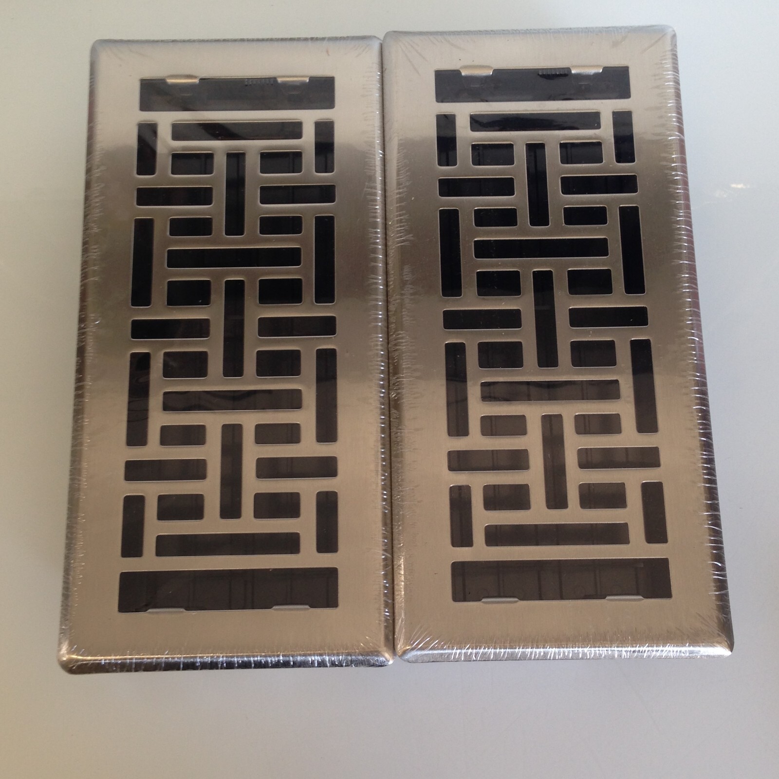 Manor House Designer Floor Registers Easy Install Airflow Control – 2 Pack