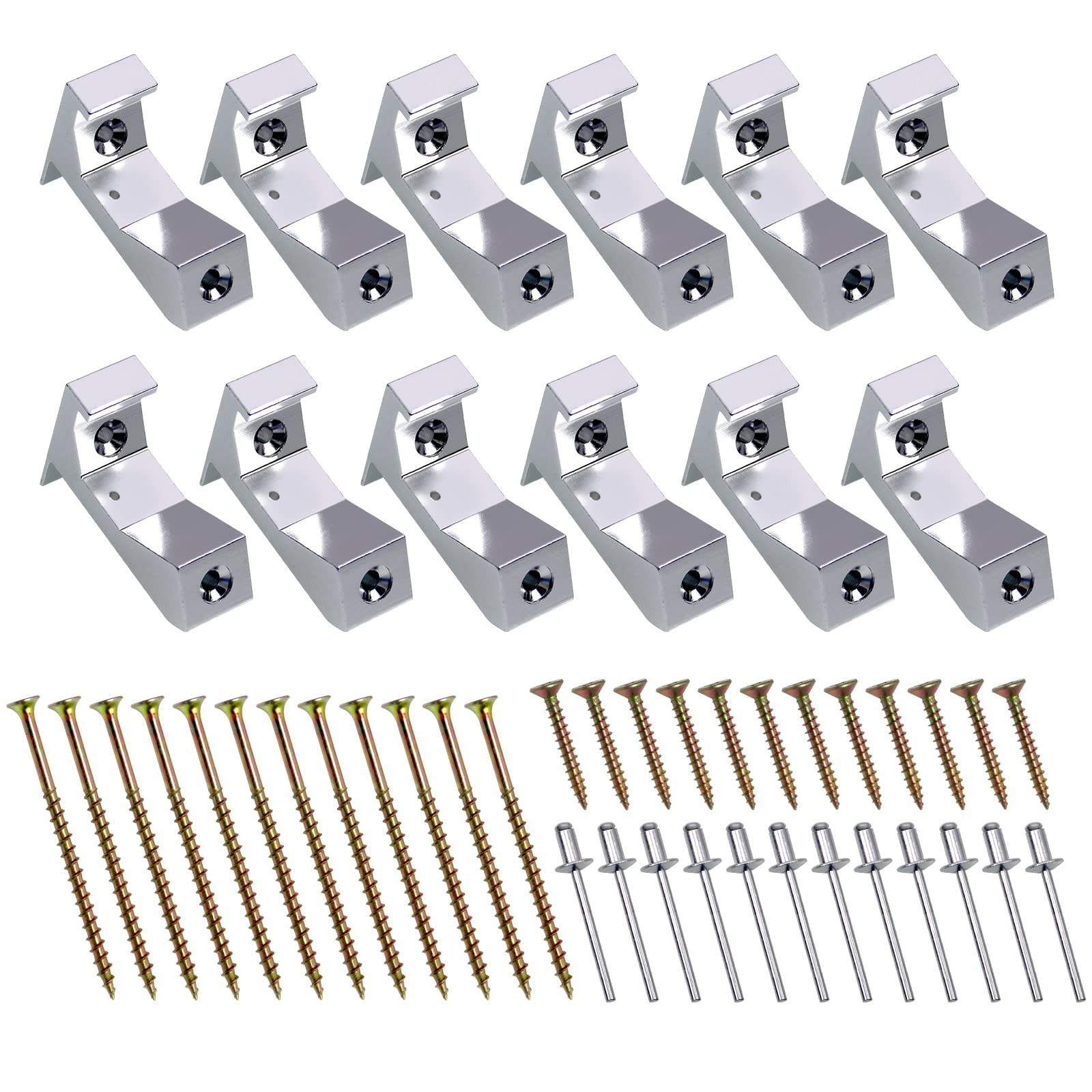 KOBSAINF 12 Pcs Squeaky Wood Relief Floor Repair 2.24 x 1.42 x 0.75″, White