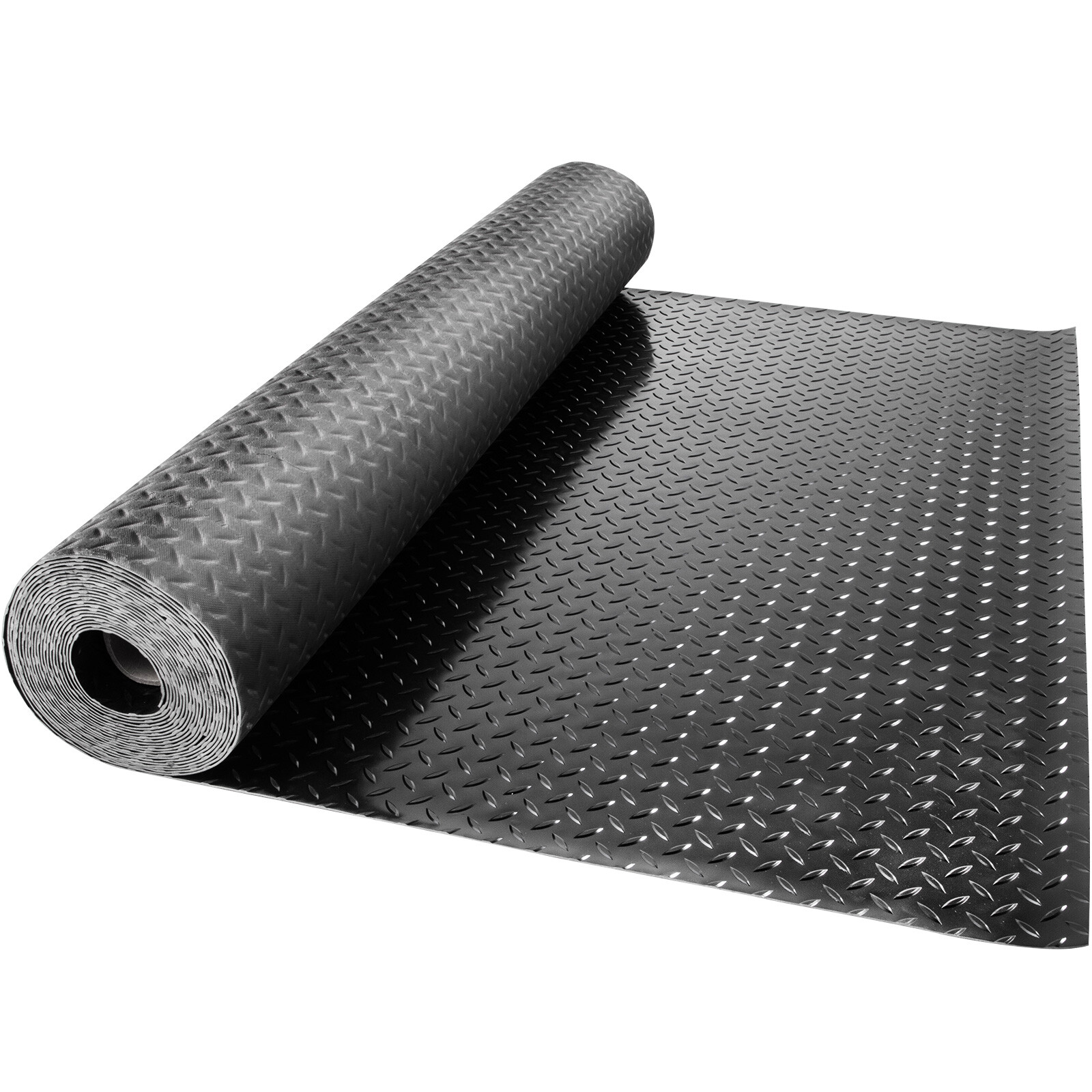 Universal Garage Flooring Mat Trailer Floor Covering Raised Mat 14.7×3.6’x2 Roll
