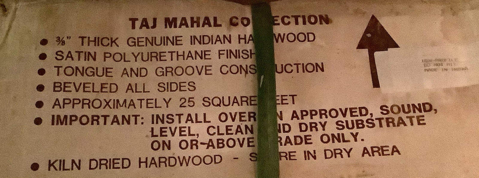 Solid Indian Rosewood Hardwood Flooring 3/8” Hoboken Taj Mahal New Old Stock