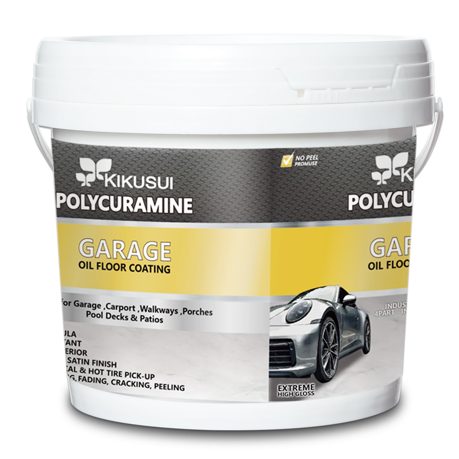 Epoxy Colored Sand Floor Paint 2.82Gal Self-Leveling Non-Slip Waterproof