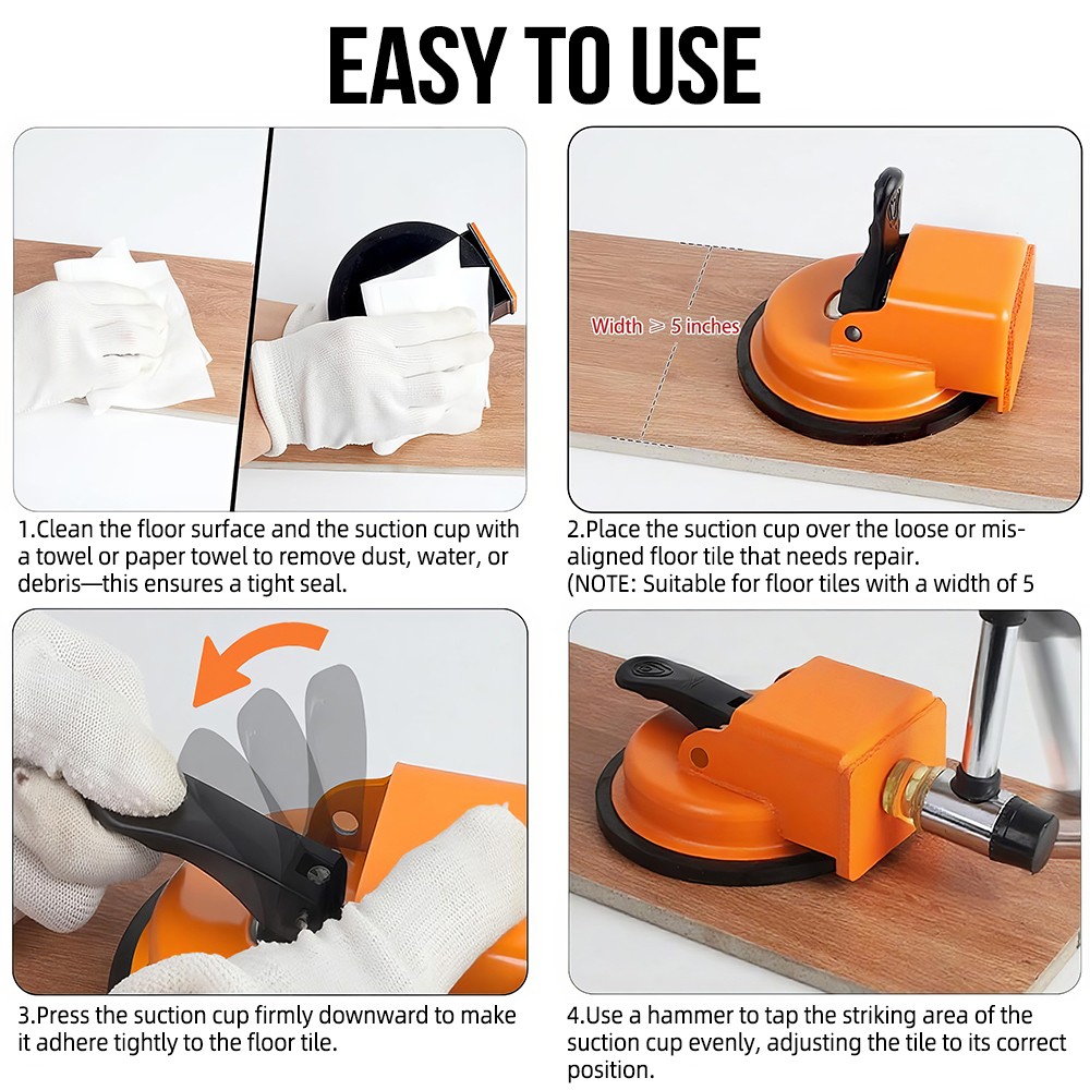 Floor Gap Fixer Repair Tool Strong Suction Cup Seamless Joint Tool Plank Grabber