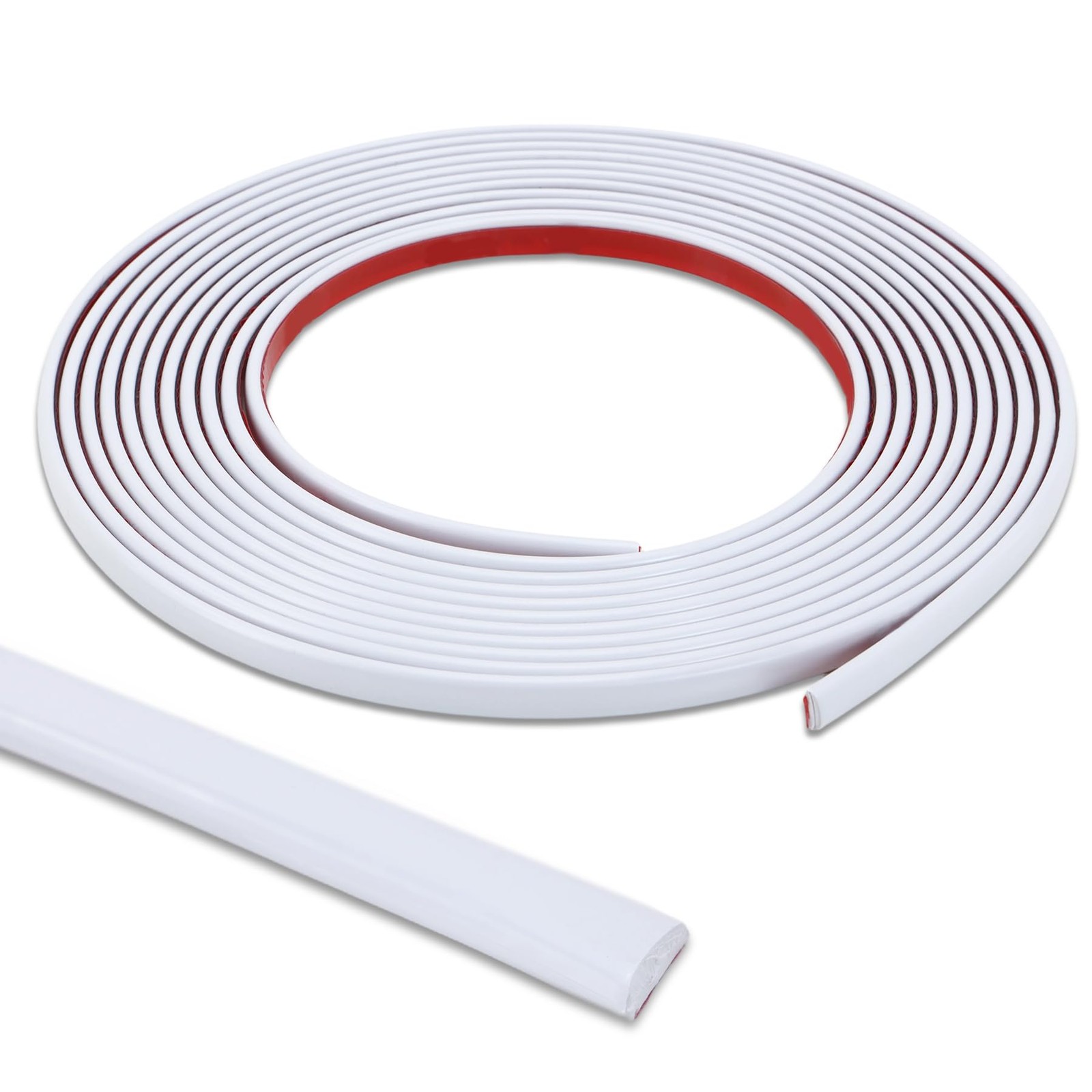 Lunghaa Matte White Molding Trim 196.8″x0.79″
