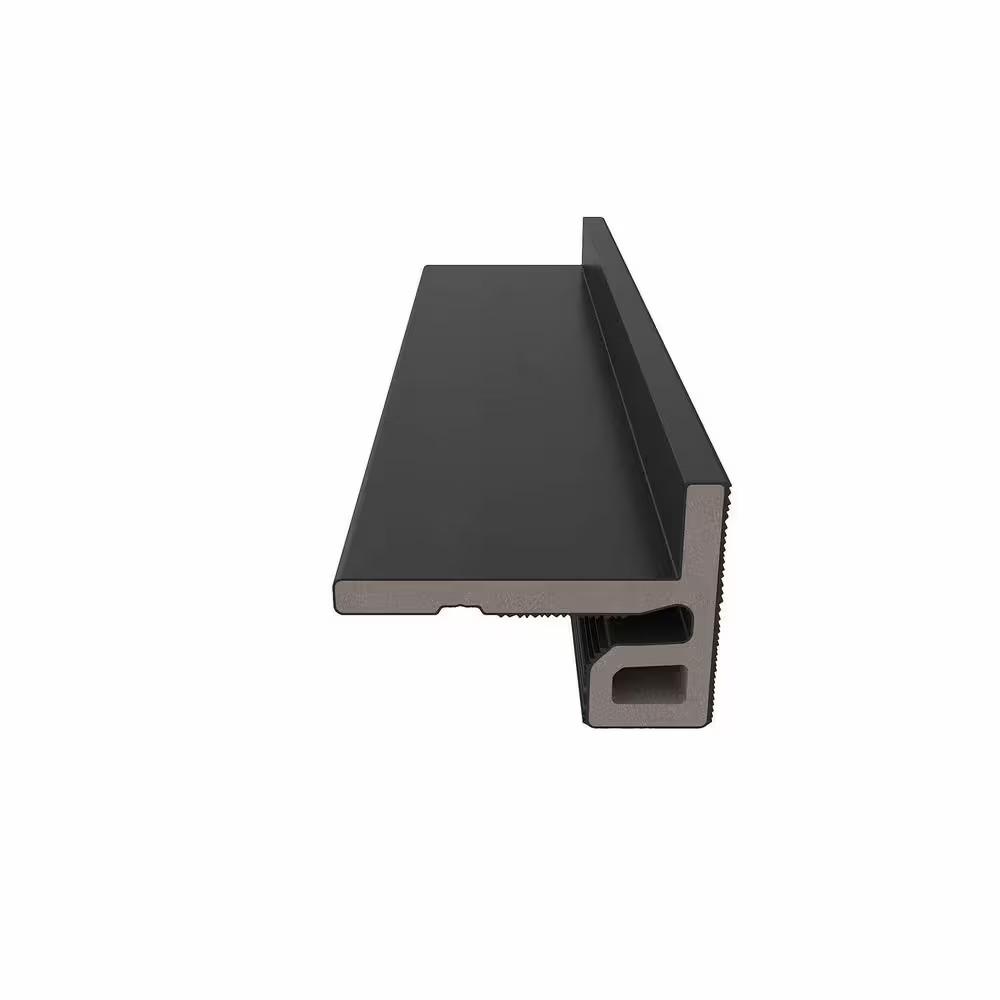 European Siding System 2.1 In. X 3 In. X 8 Ft. Composite Siding End Trim in Indi
