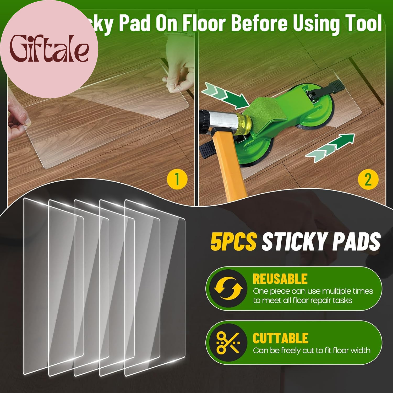 Heavy Duty Floor Gap Fixer Tool, 45° Striking Surface Floor Gap Repair Tool with