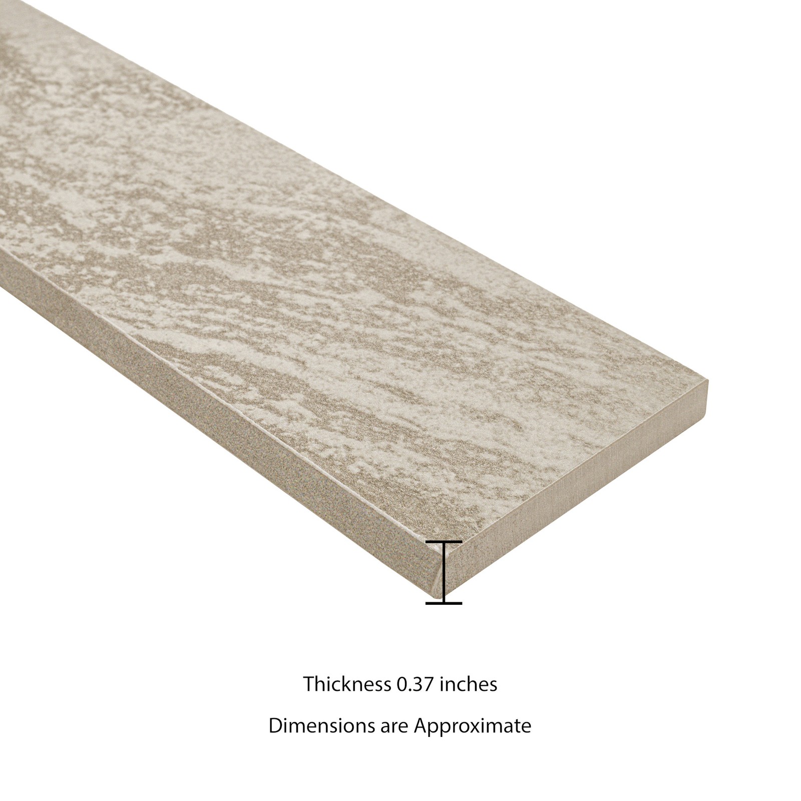 Ackland AKNPTNOR3X24BN-CA Norrin Cinder 3 in. x 24 in. Quartzite – Off White