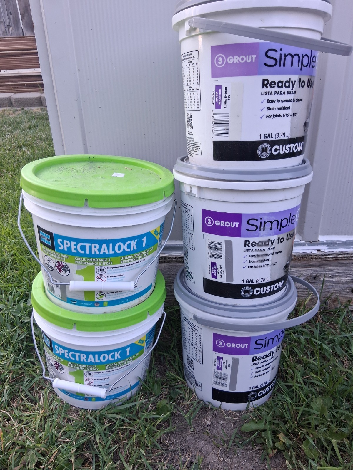 Unit Of Spectralock Premix Grout Sterling Silver EPOXY Stain Resistant Water