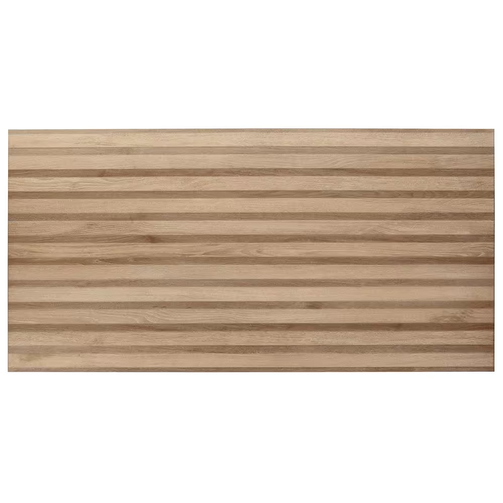 Brookline Ribbon Miel Brown 23.62 In. X 47.24 In. Matte Porcelain Floor and Wall