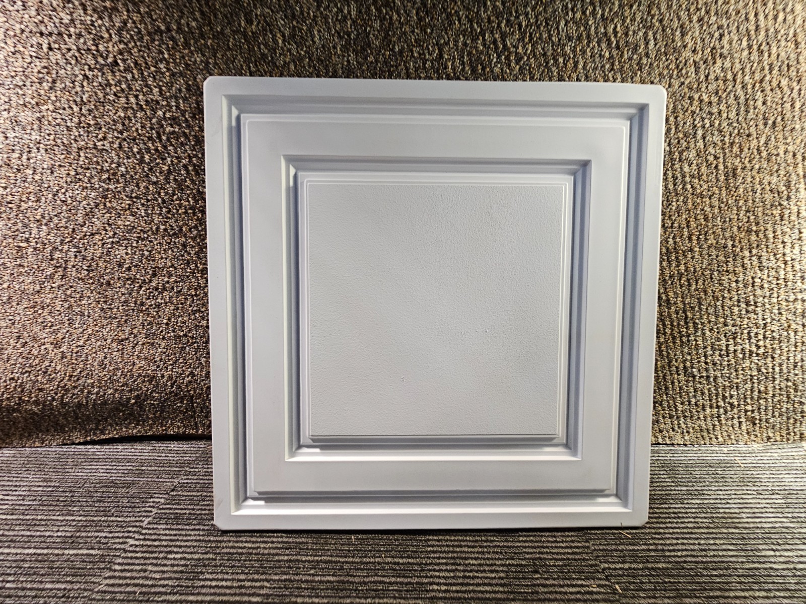 (QTY 40) Ceilume V1-STRATF-22WTO 2-ft x 2-ft Stratford PVC Drop Ceiling Tile