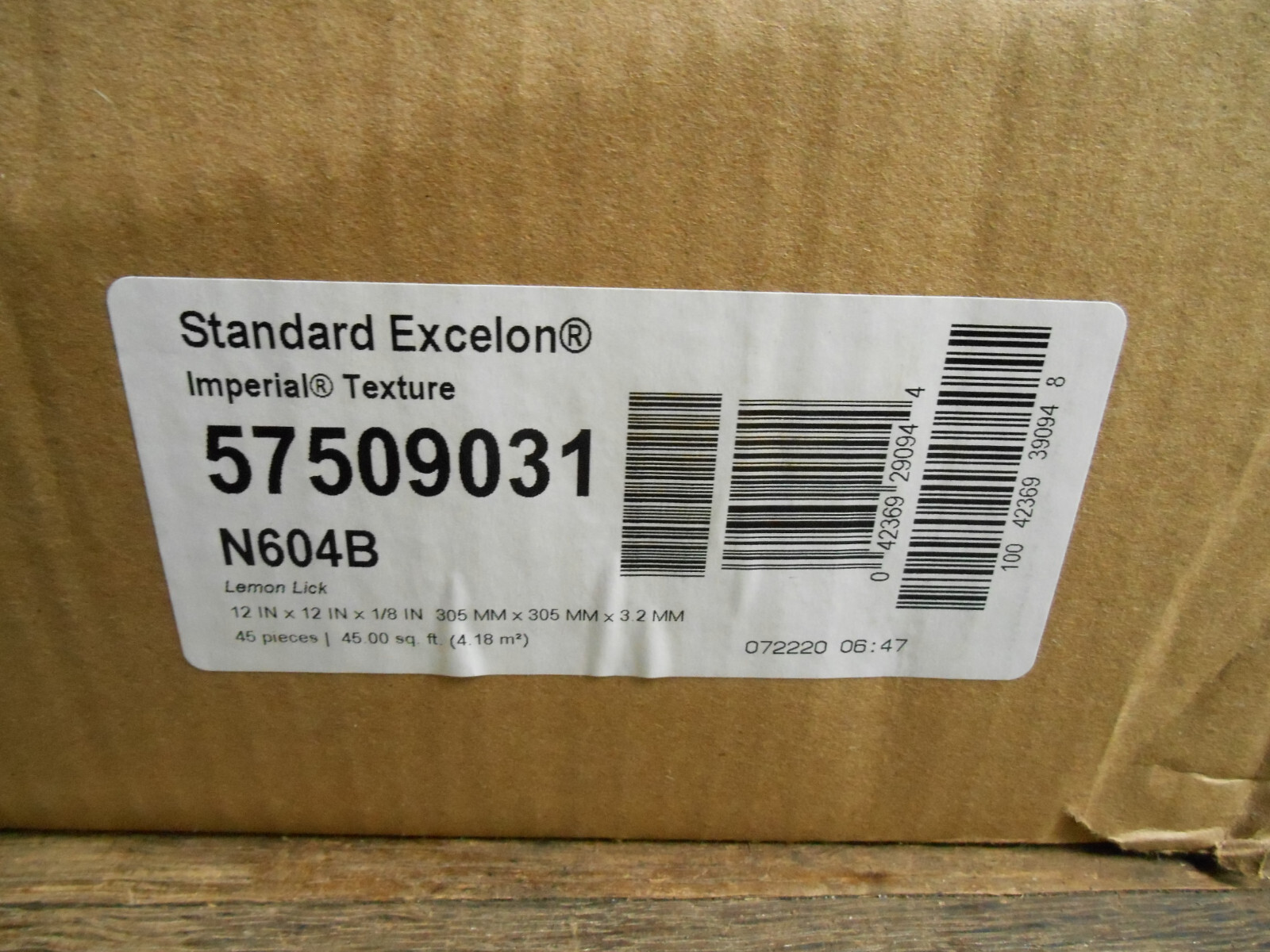 Armstrong Excelon Commercial Floor Tile Lemon Lick 12″x12″ Case of 45 Pcs.