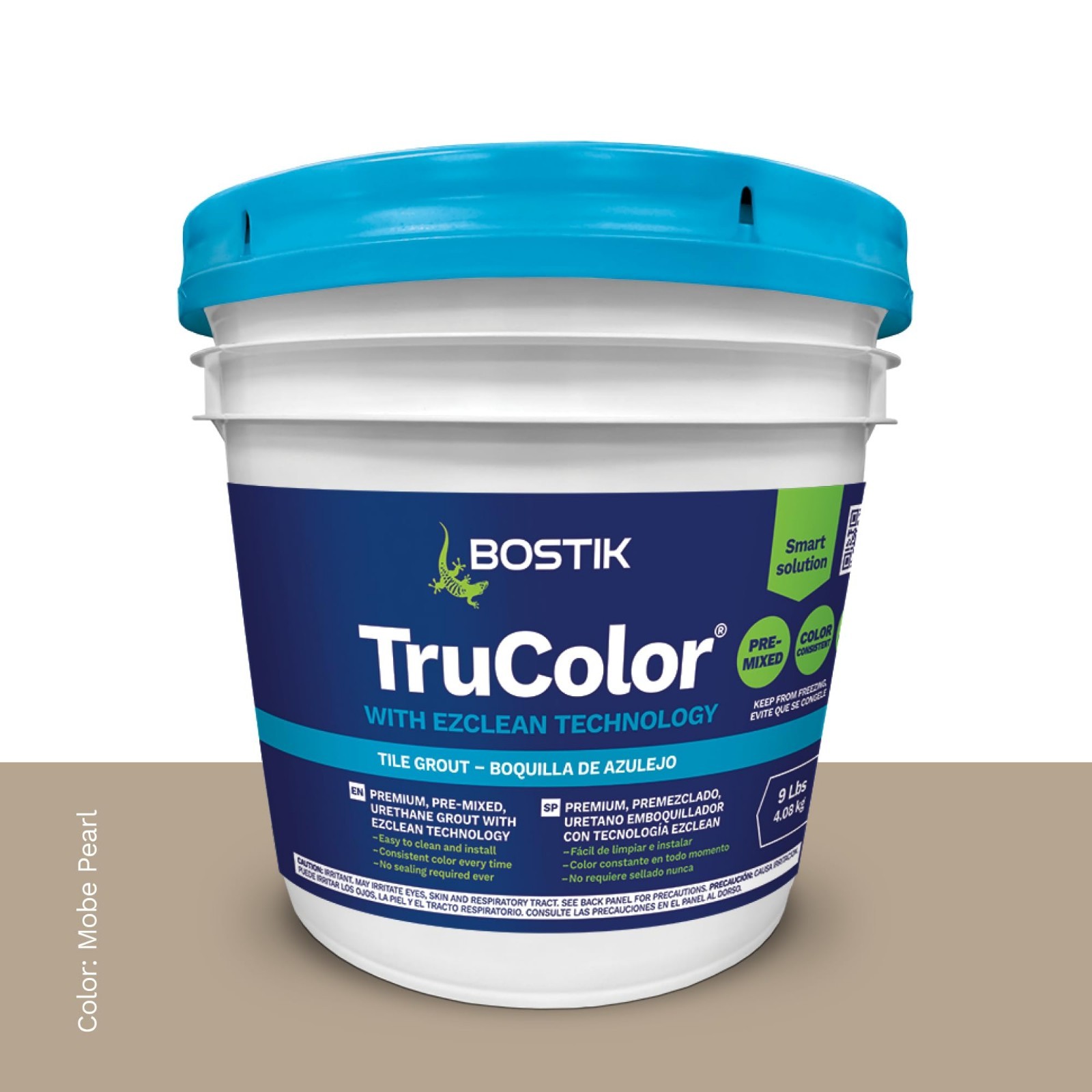 Premium 9lb Pre-Mixed Tile Grout | Easy Apply, Stain Resistant, Fast Drying, Moc
