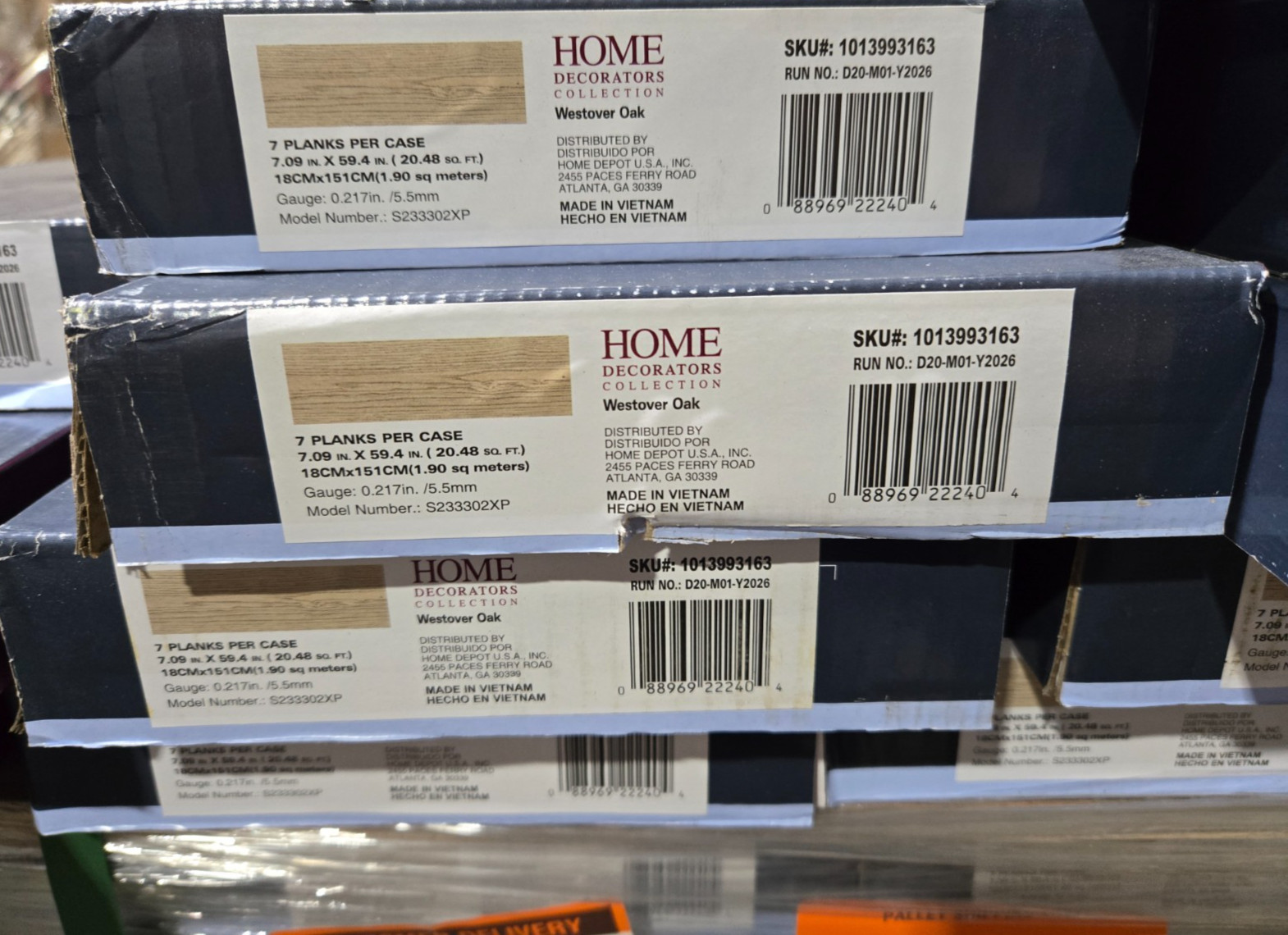Pallet Sale – Home Decorators Westover Oak Flooring – 51 cases