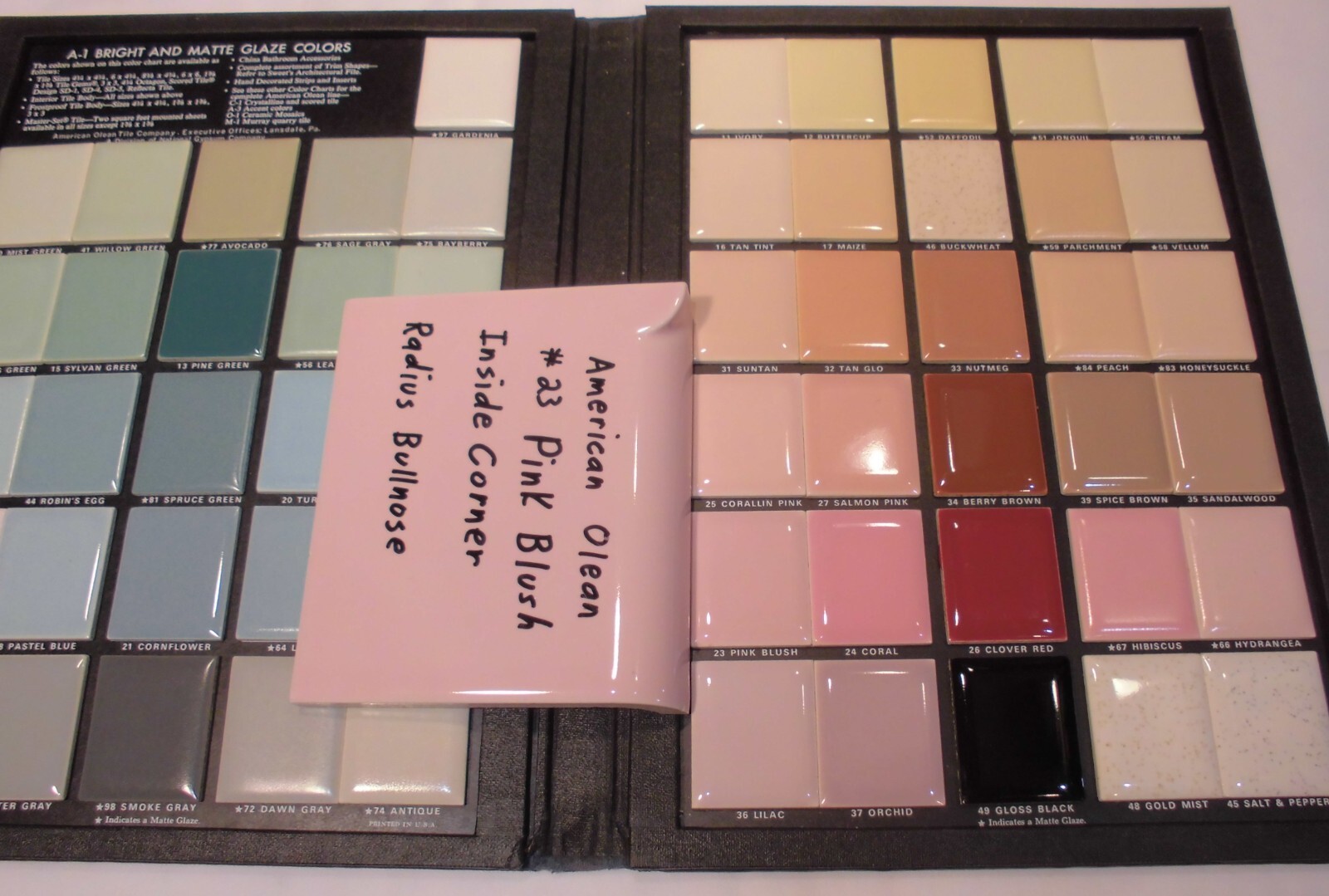 Pink Blush: Radius Bullnose Inside Ceramic Tile 4-1/4″ American Olean, AKR-4402
