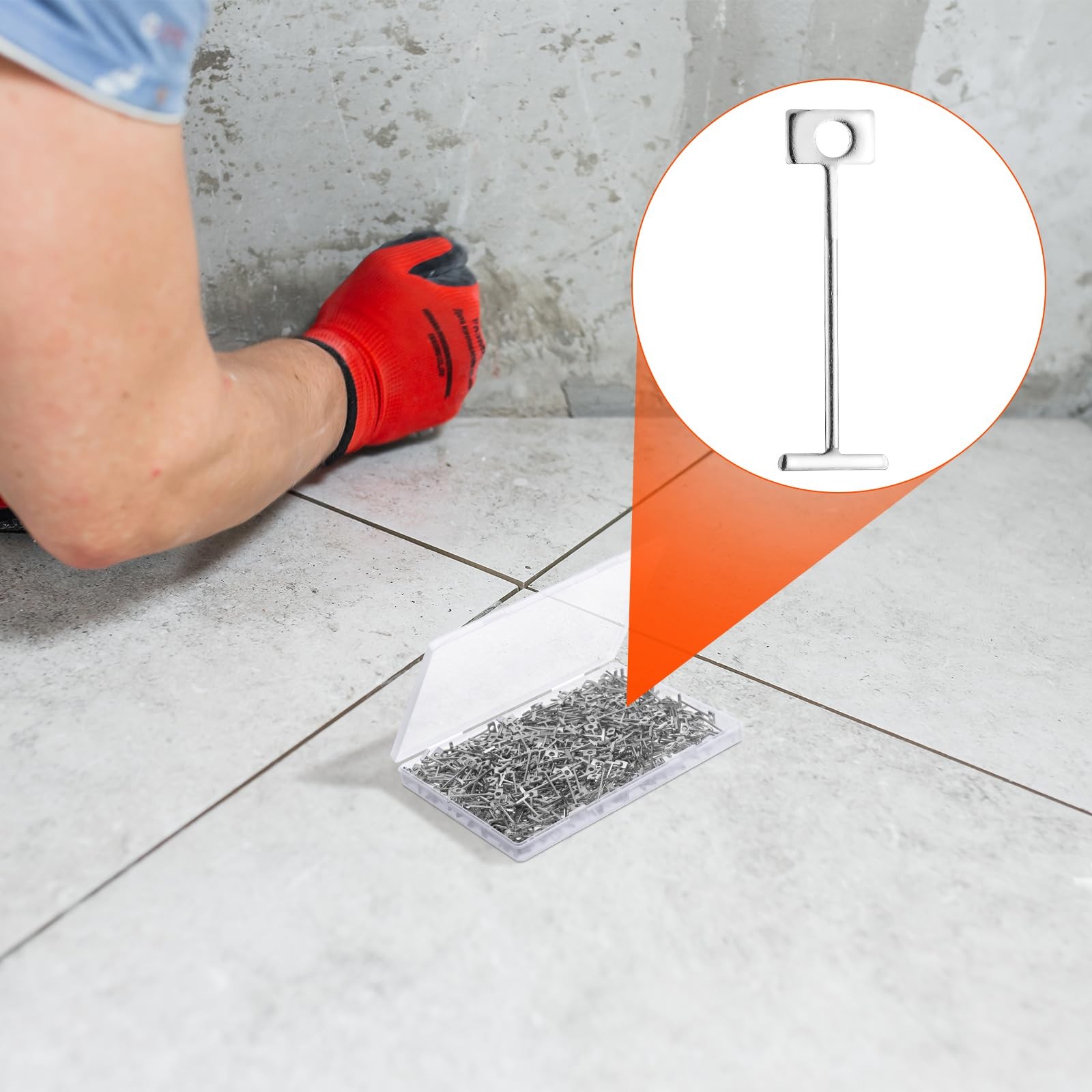 MorningRo 500pcs 1/16″ Replacement Steel Needles Tile Leveling System 1.5mm…