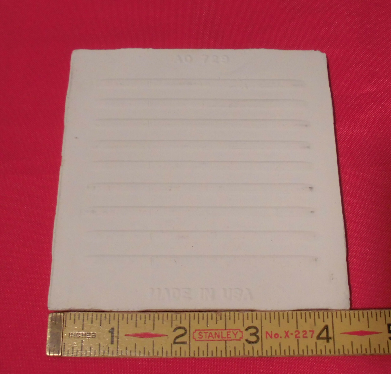 1 pc. Vintage Almond: 4-1/4″ Ceramic Tile by American Olean Co. New Old Stock