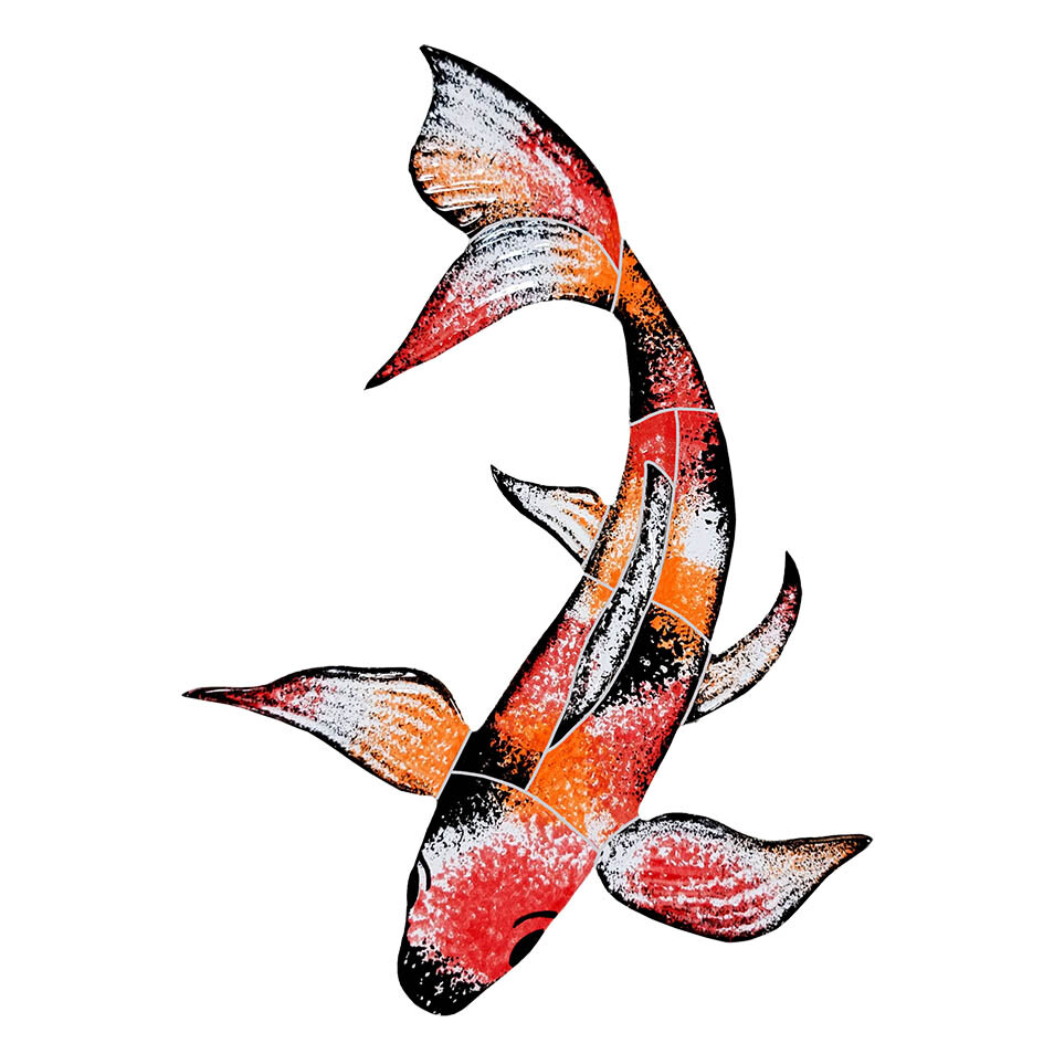 Mosaic Koi Fish and Lily Pads for Swimming Pool or Wall *Free Shipping*