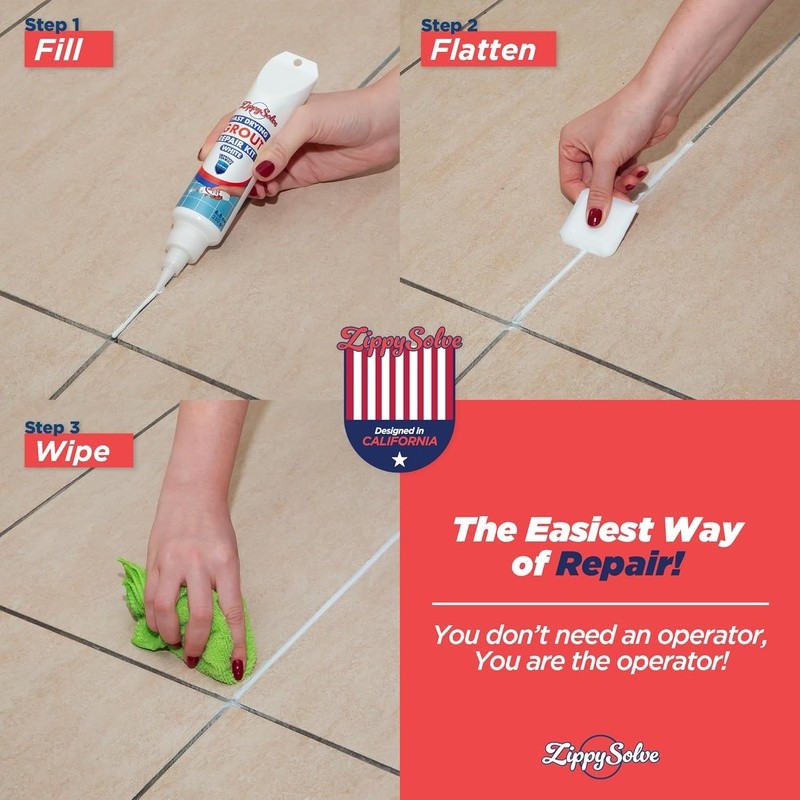 Grout Repair Kit Waterproof Fast Drying Easy Application Home Improvement Tools