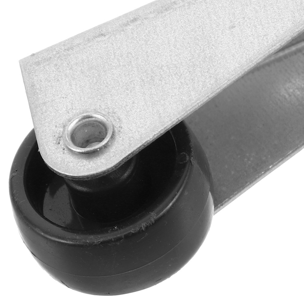 8Pcs Silver Gate Repair Wheels Durable Nylon Steel Door Bottom Casters