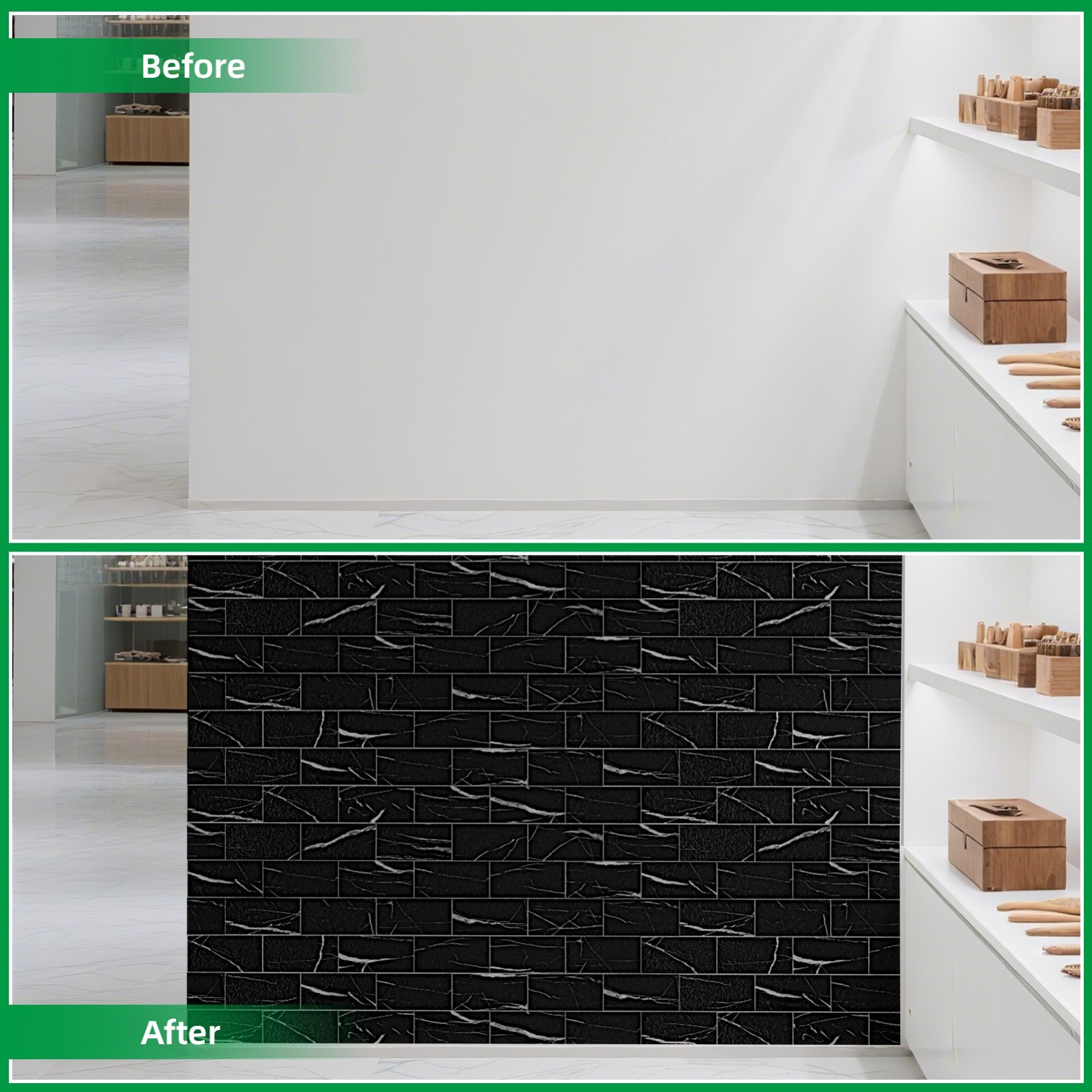 Art3d 102pcs Peel&Stick Wall Tiles, each 3″x6″