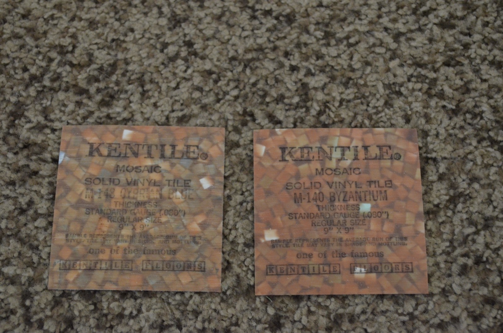 vintage vinyl flooring samples