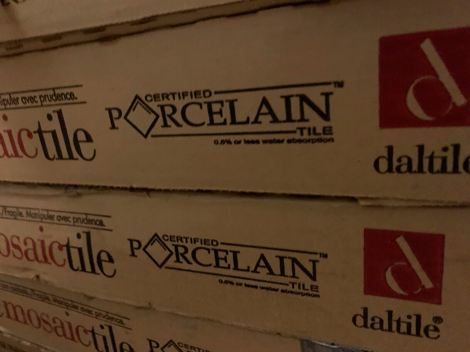 New Daltile Mosaic Keystone 12″ x 24″ Floor Tile White/Black Speckled *120sqft*