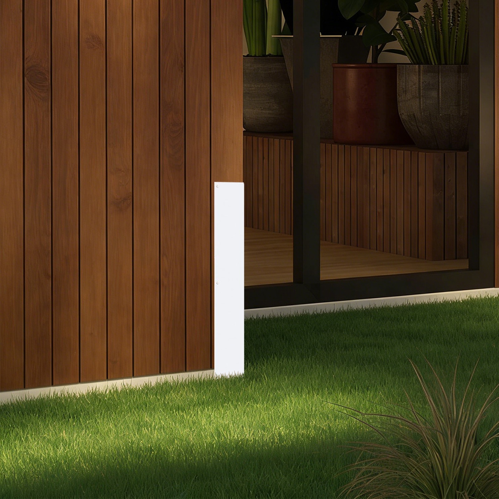 2 PCS 89° Angled Aluminum Exterior Wall Corner Guards 3-3/8″× 3-3/8″ x 15-3/4″