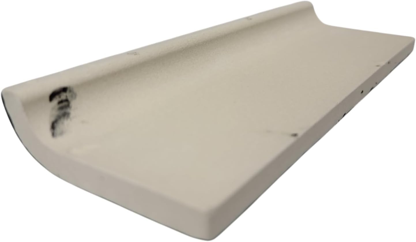 Black 2 x 6 in Ceramic Tile Bullnose Mud Cap Trim Edge 2×6 inch 6 Inch,