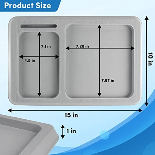 EVA Foam Boat Dash Pad, Anti-Slip Boat Dash Organizer Perfect Grey 15in x 10in