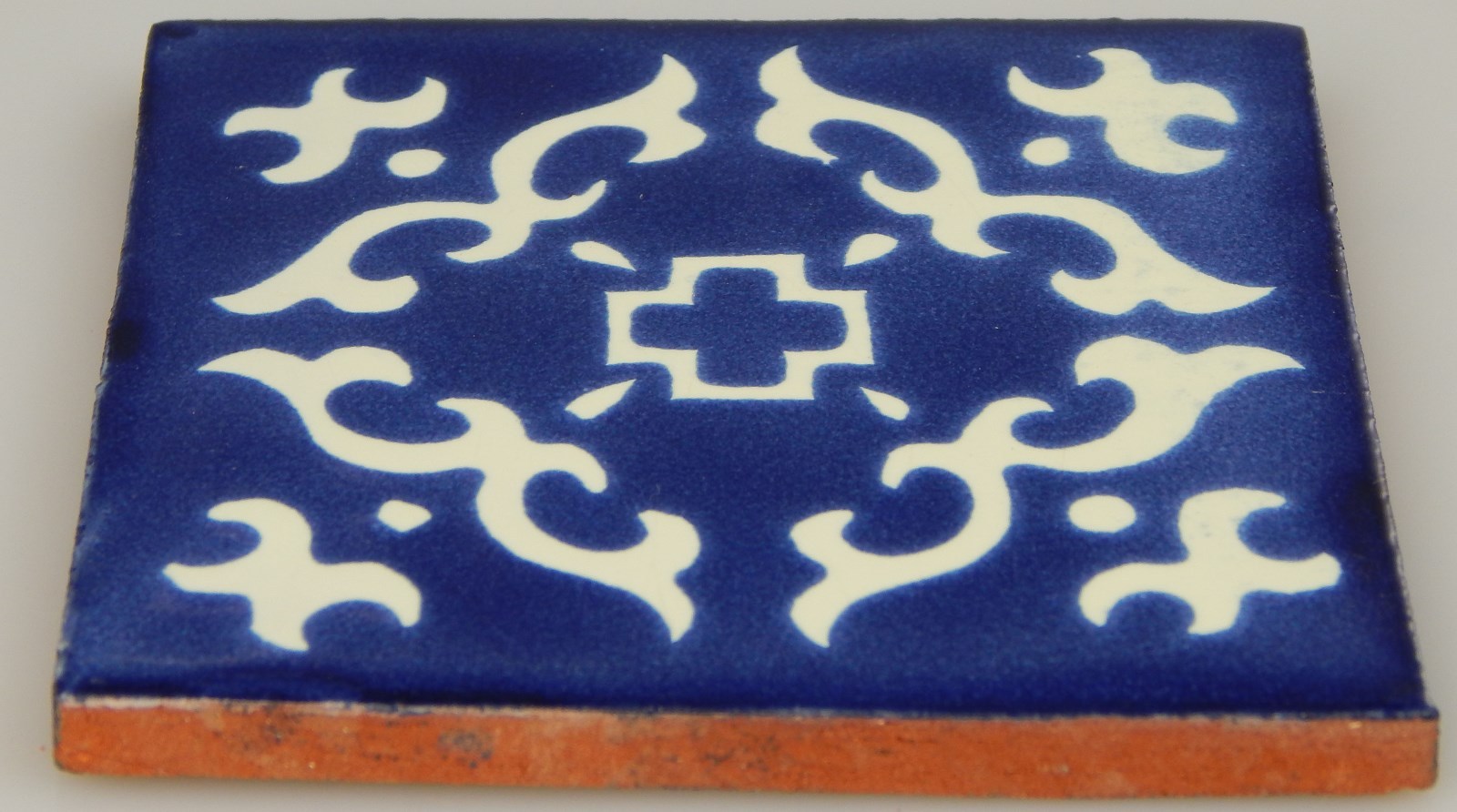 C352- Mexican Handmade Talavera Clay Tile Folk Art 4×4″ Handpainted