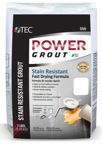 TEC Power Grout 550 – 7 lbs Stain Resistant & Fast Drying Formula (27 Colors)