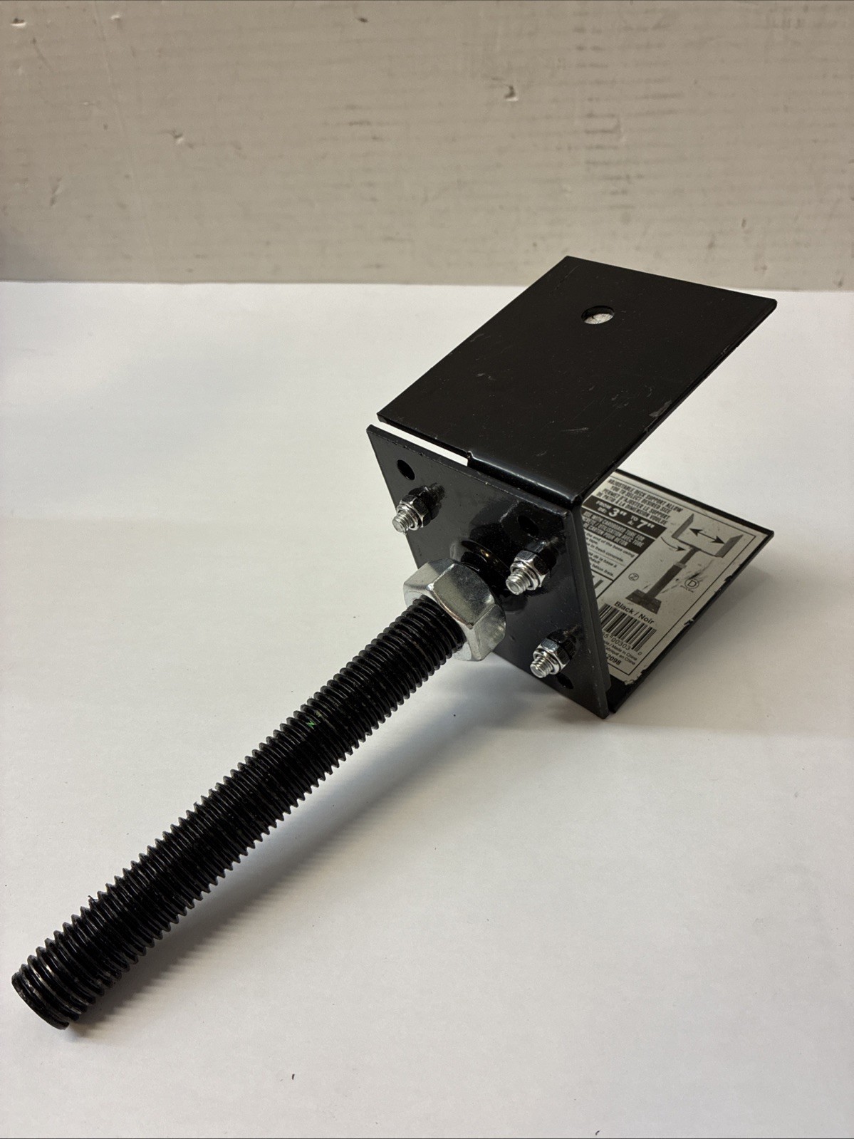 12098 Extendable Deck Support, Black
