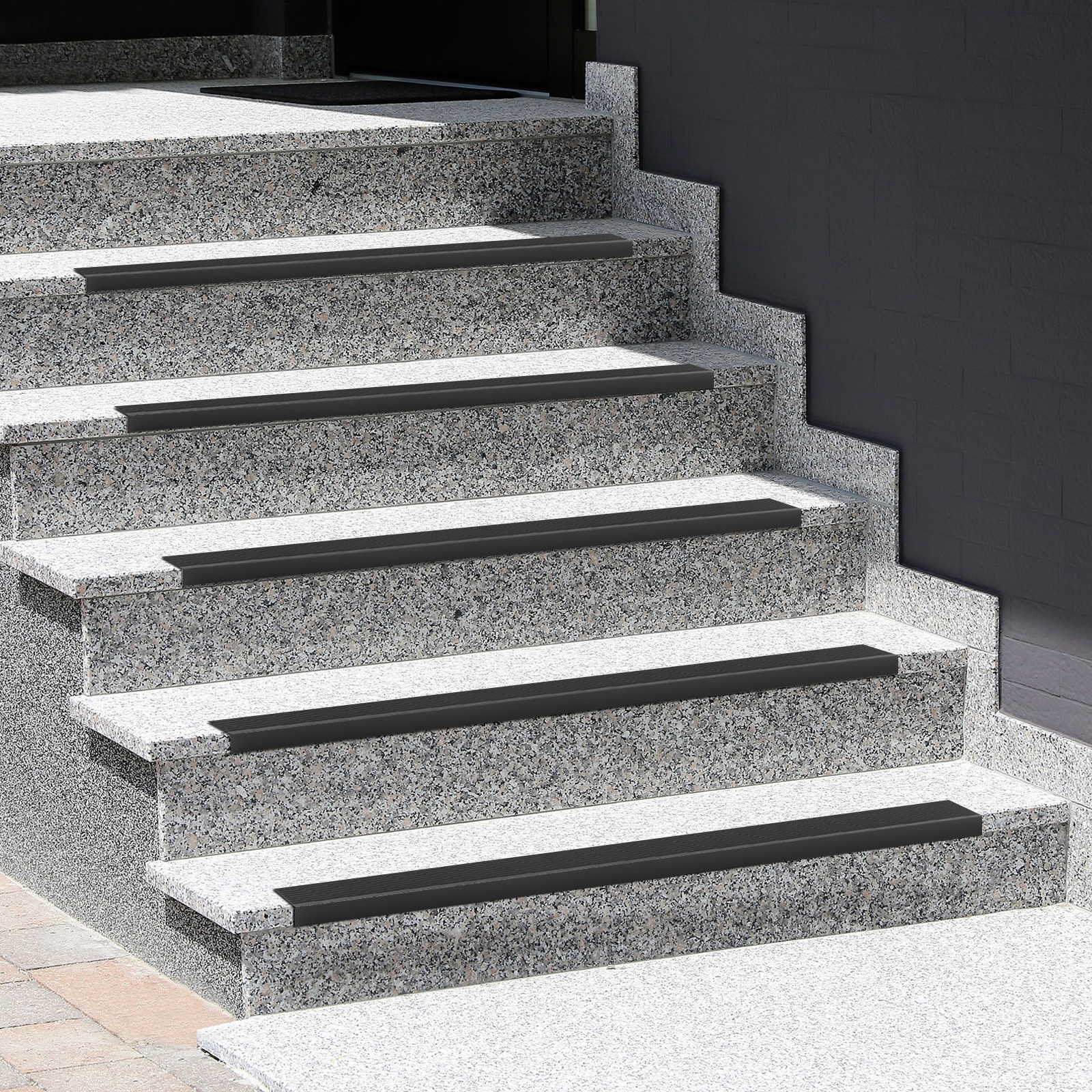 5 Pcs Stair Edge Protector Self Adhesive Non-Slip Aluminum Step Tread Edges Trim