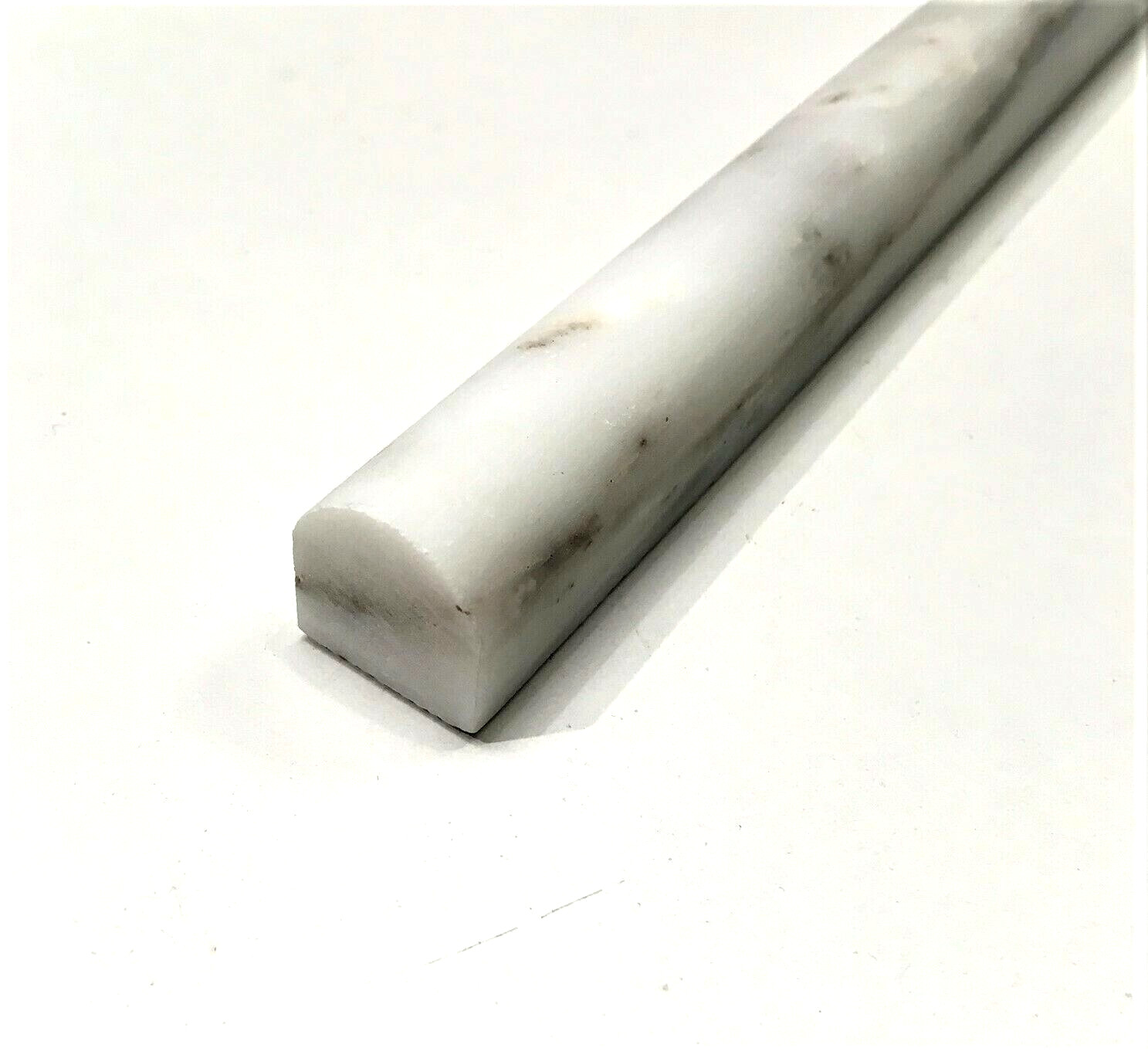 3/4″X12″ Calacatta Marble ChairRail Pencil Molding Liner Wall Trim Piece