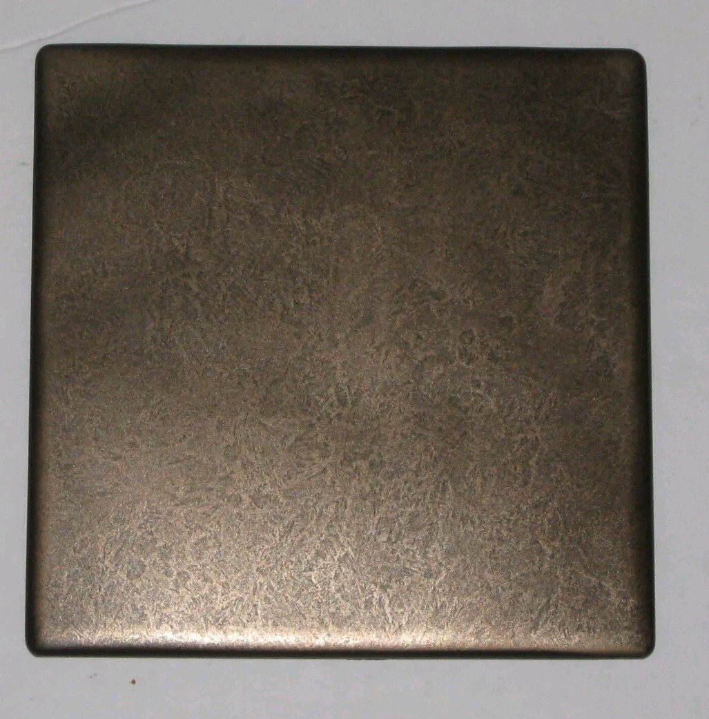 Eighteen 6″x6″ Metal Bronze Resin Deco Insert Accent Wall Tile (18)