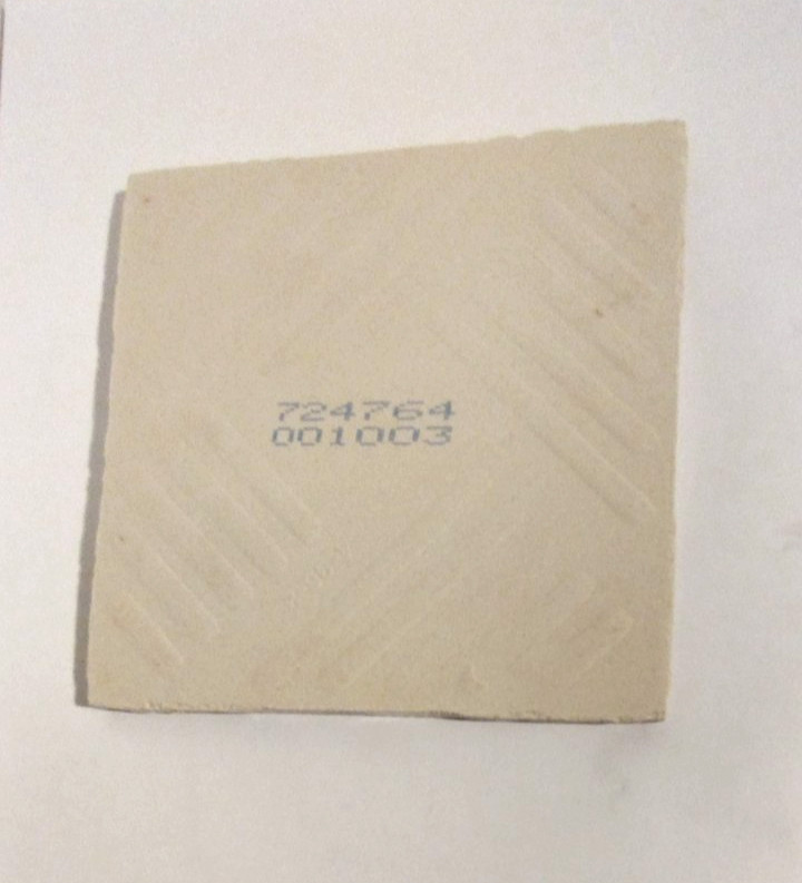 1 Wall Tile US Ceramic 724764 001003 Gloss Snow Off White 4-1/4″ Vintage 1990s