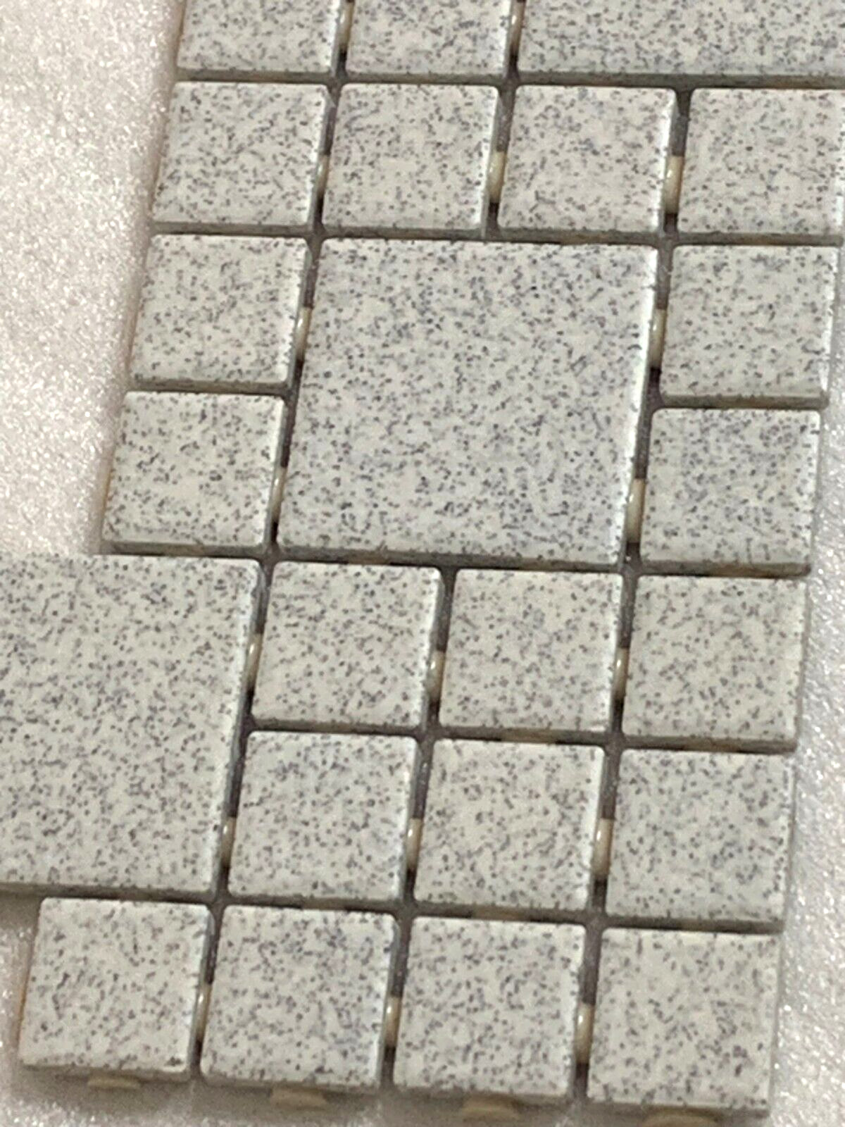 New Daltile Mosaic Keystone 12″ x 24″ Floor Tile White/Black Speckled *120sqft*