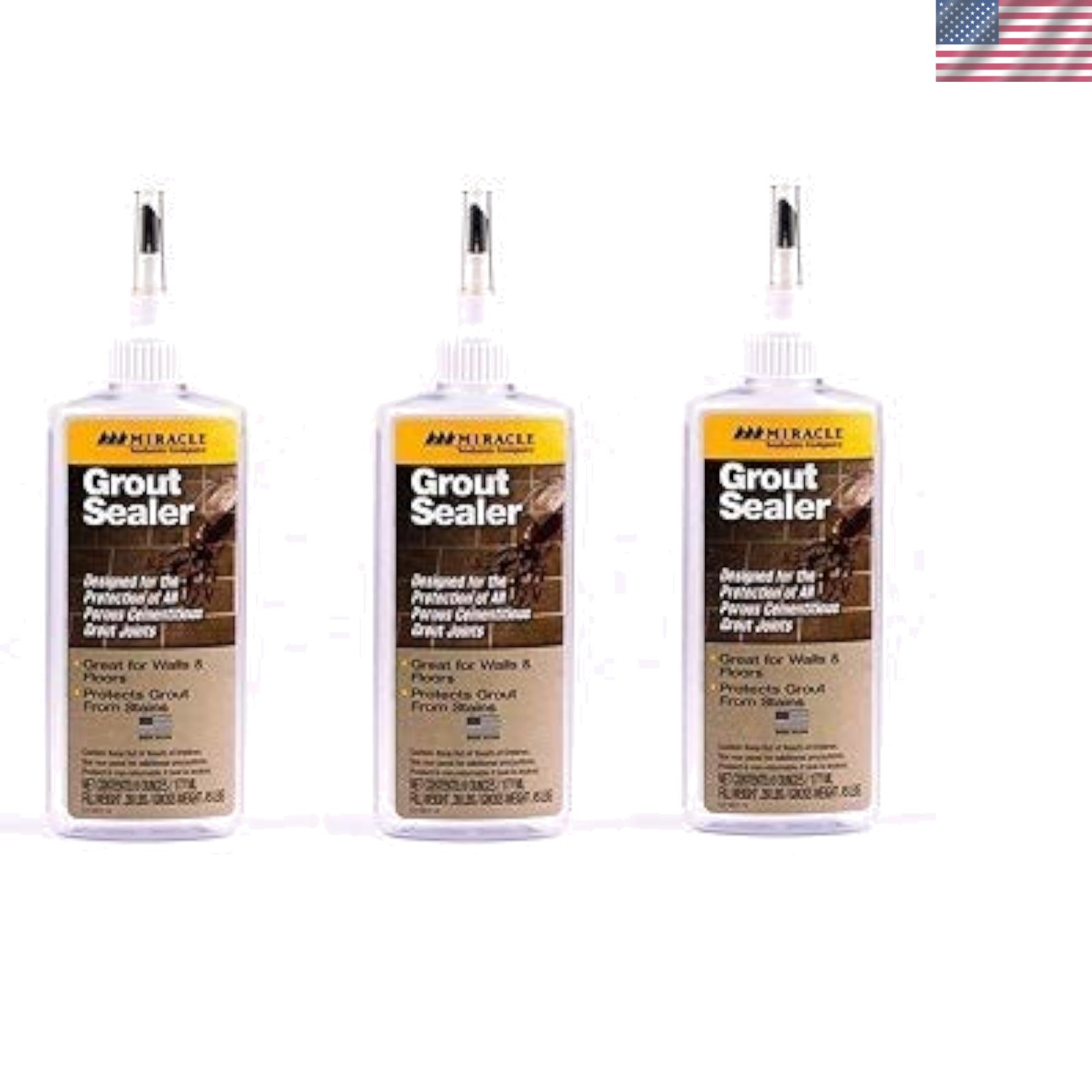 Grout Sealer Waterproof Stain Resistant Protects Stone Tile Ceramic 6oz