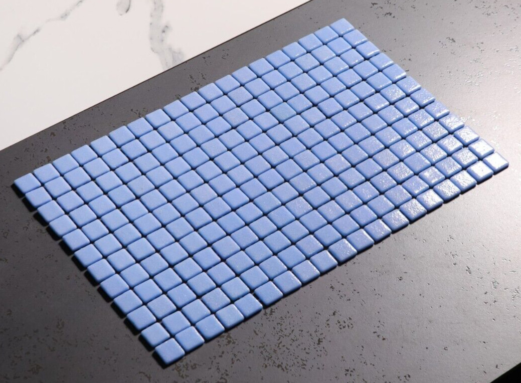 Pressed Glass Mosaic on Pool Net 32.5×51.5cm – Adriatic Pool Matte