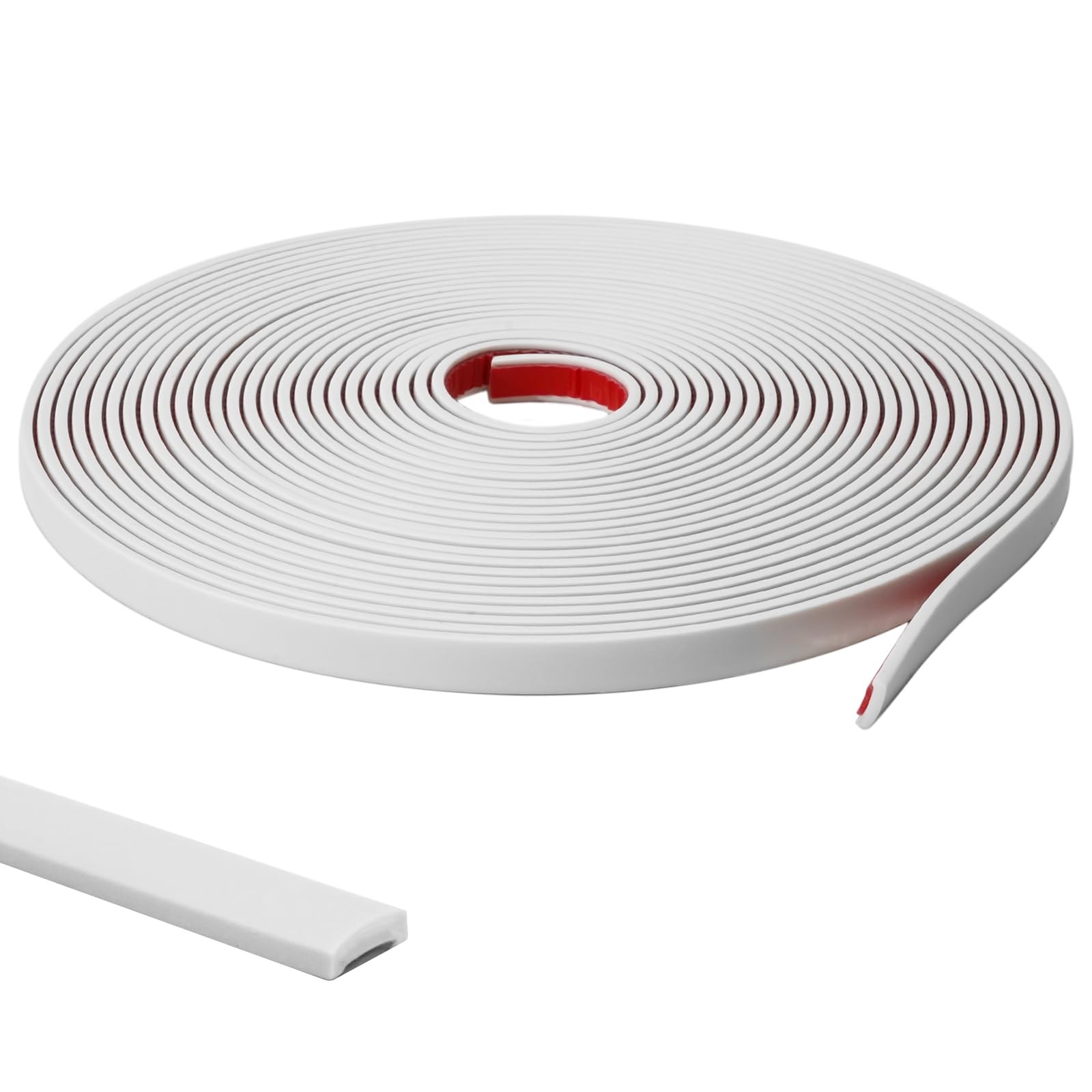 9.8 Ft Peel and Stick Wall Molding Trim Waterproof Paintable White PVC