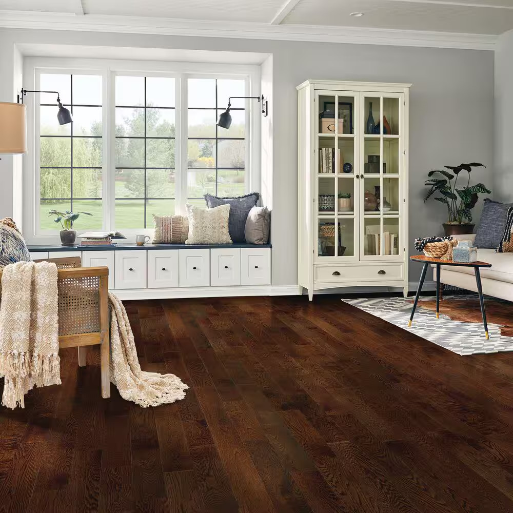 Plano Mocha Oak 3/4 In. T X 5 In. W Smooth Solid Hardwood Flooring (23.5 Sq.Ft./