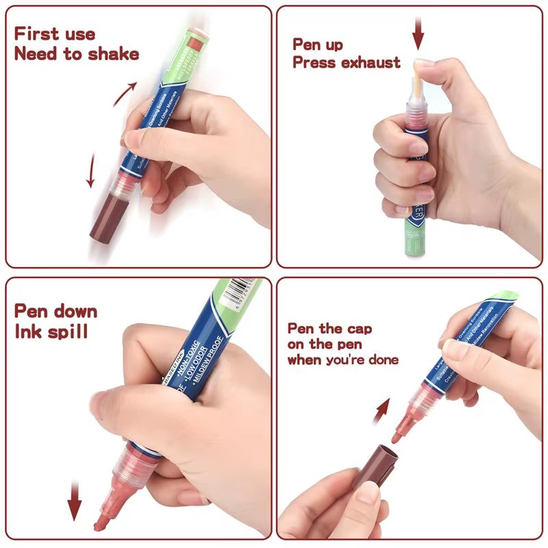 Waterproof Tile Grout Pen for Seam Repair and Cleaning – Bathroom & Floor Use