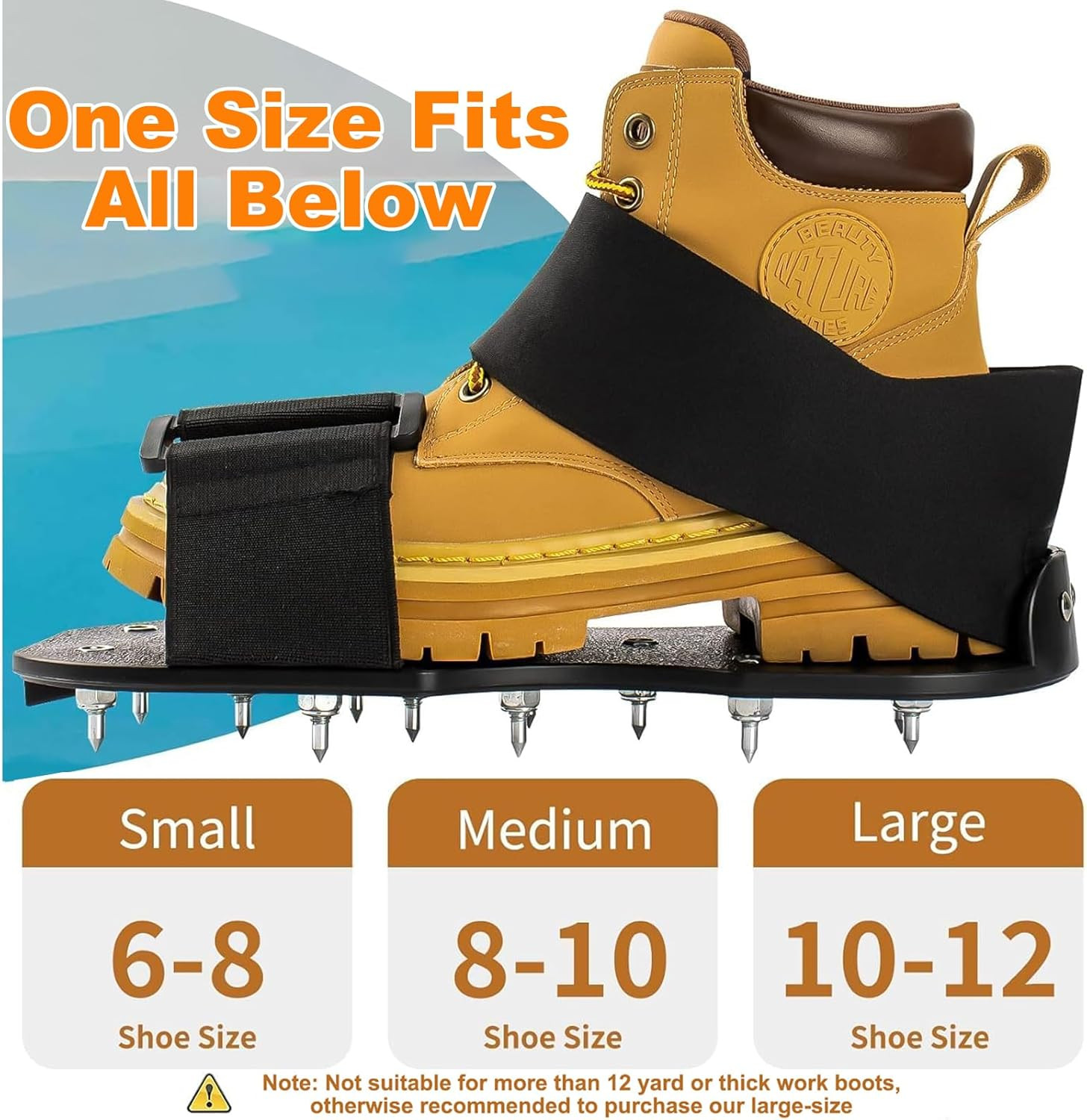 Epoxy Floor Spiked Shoes Fully Assembled Gunite Spiked Shoes with 3/4″ Short