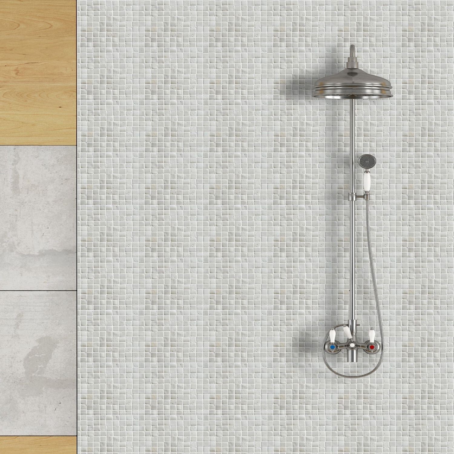 Molar 3 White Natural Stone Mosaic Wall & Floor Tile ($16.34/SqFt)