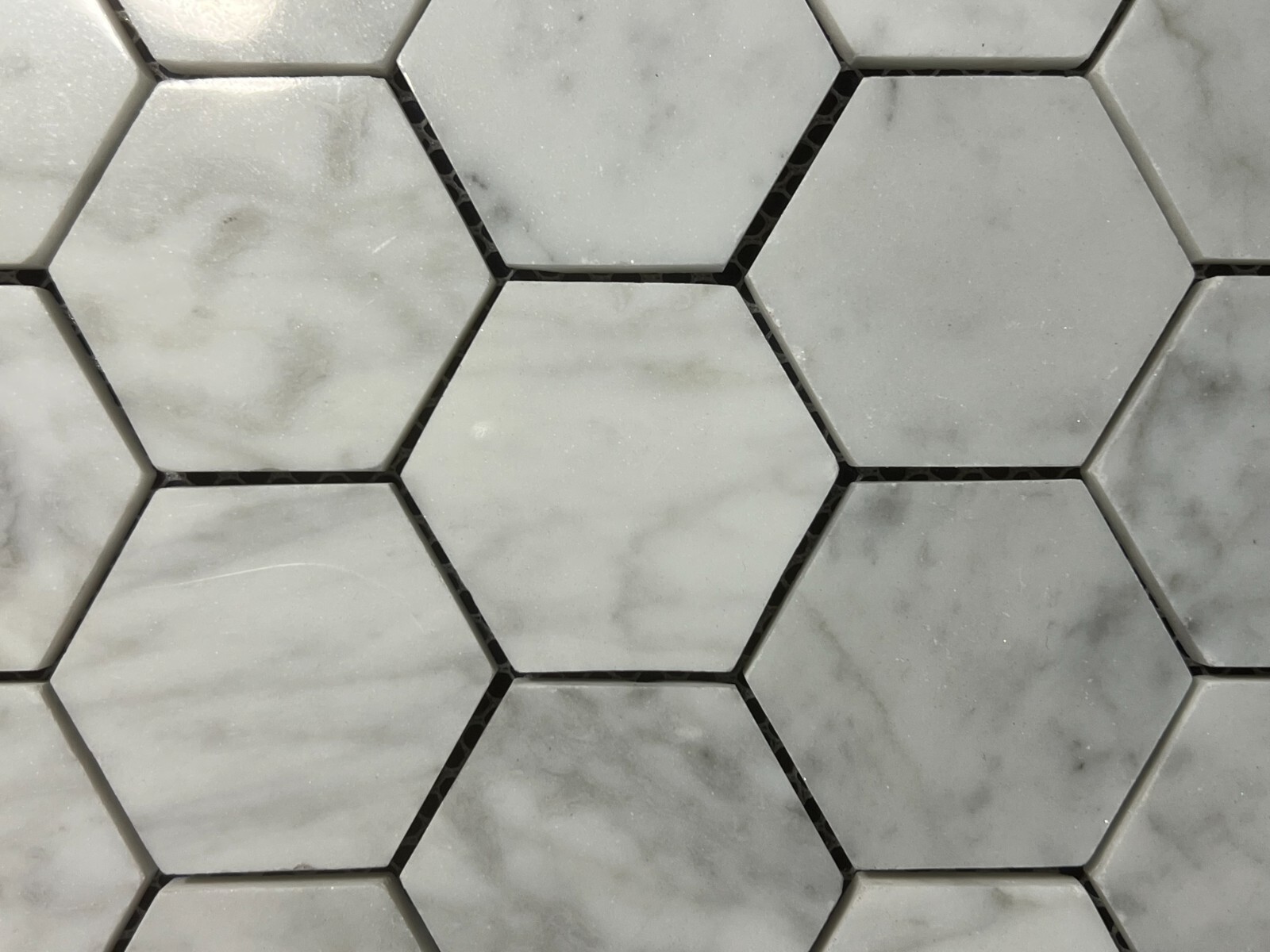 CA05 White/Gray Marble Hexagon Mosaic Tile Kitchen Bathroom Backsplash
